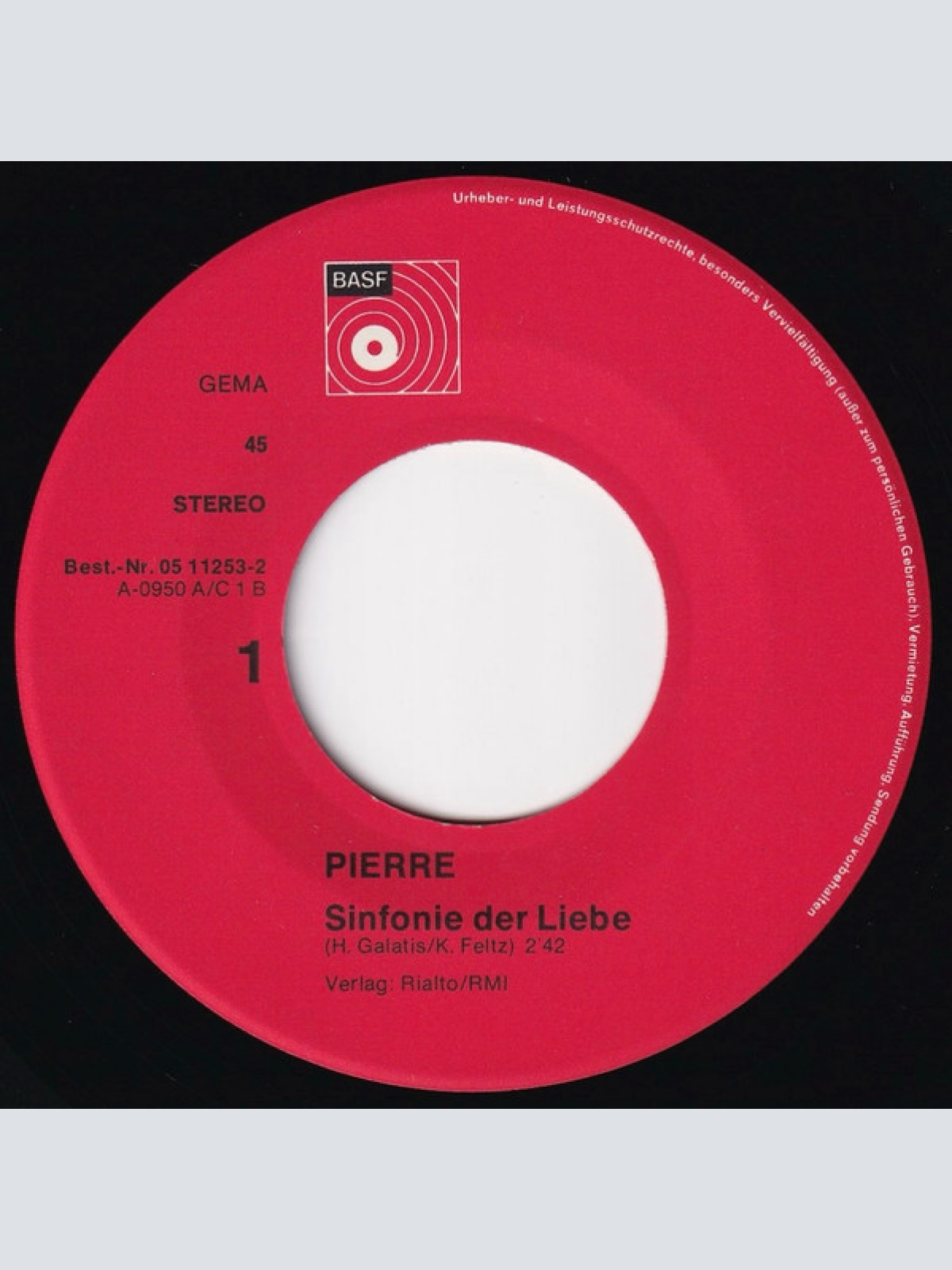 Vinyl / Pierre (26) - Symphonie Der Liebe / Wieder Mal Verliebt