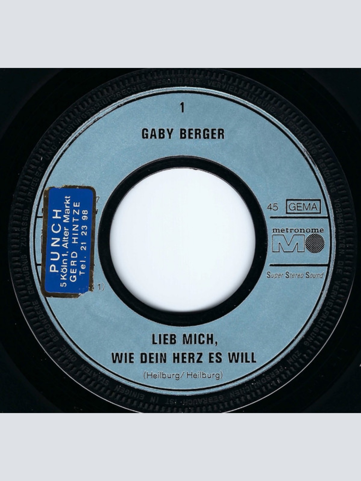 Vinyl / Gaby Berger - Lieb Mich, Wie Dein Herz Es Will