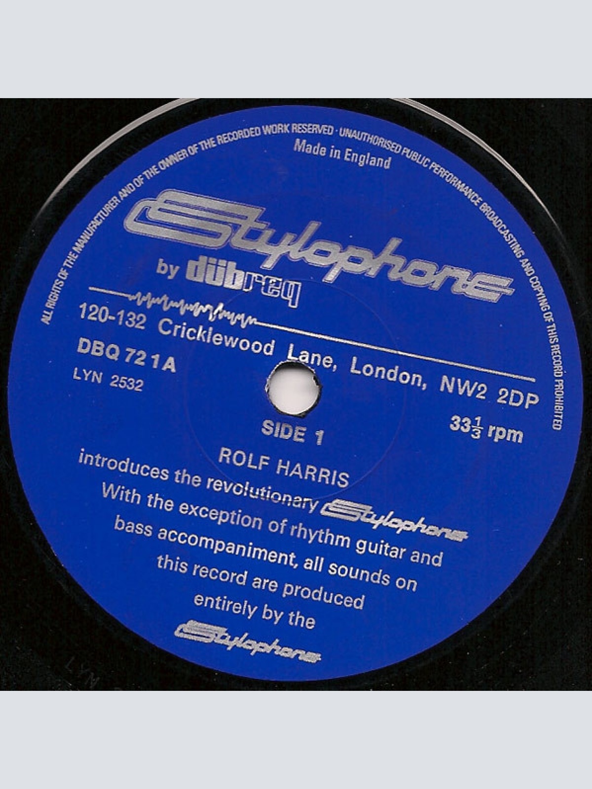 Vinyl / Rolf Harris - Stylophone By Dübreq