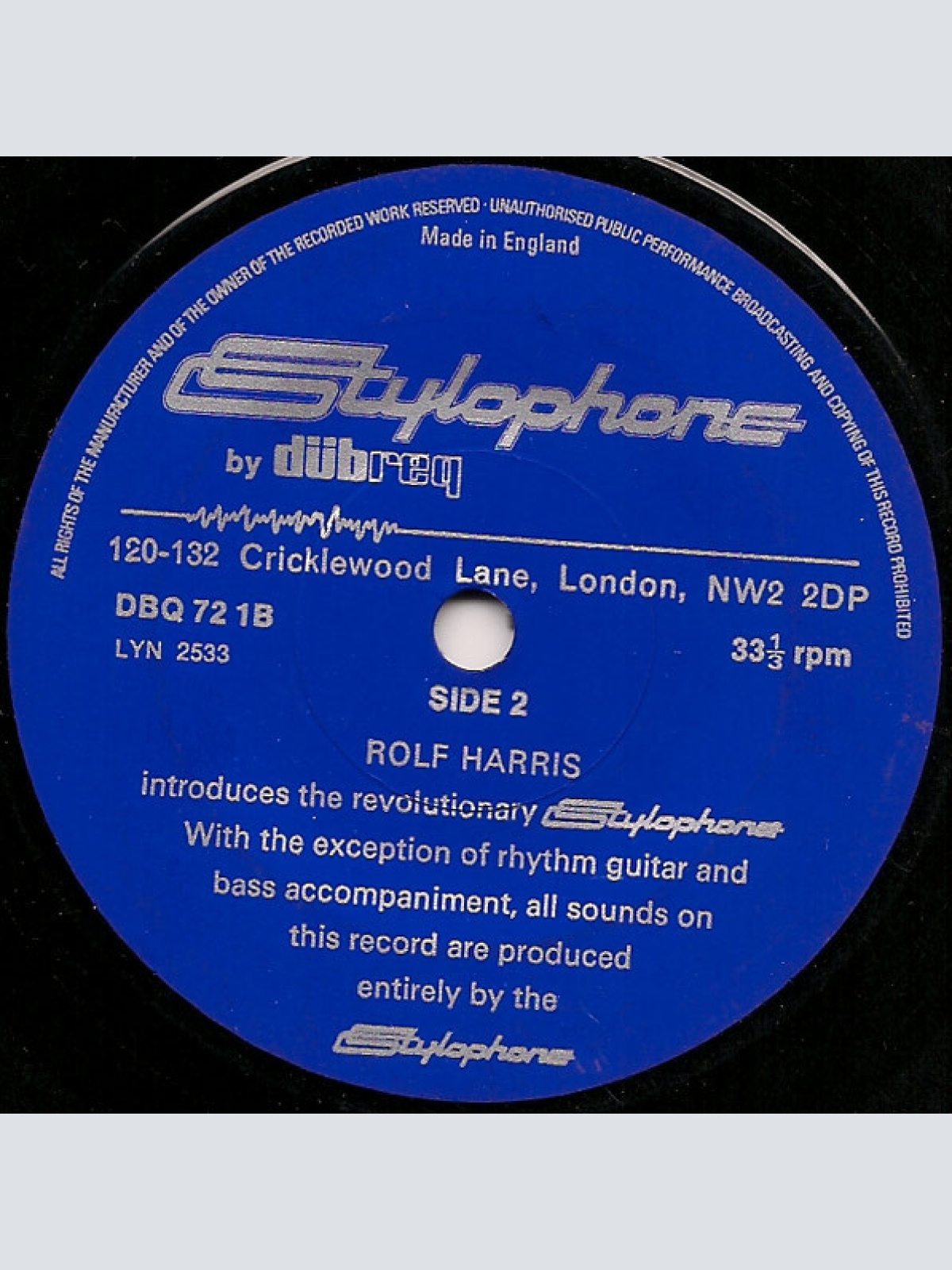 Vinyl / Rolf Harris - Stylophone By Dübreq