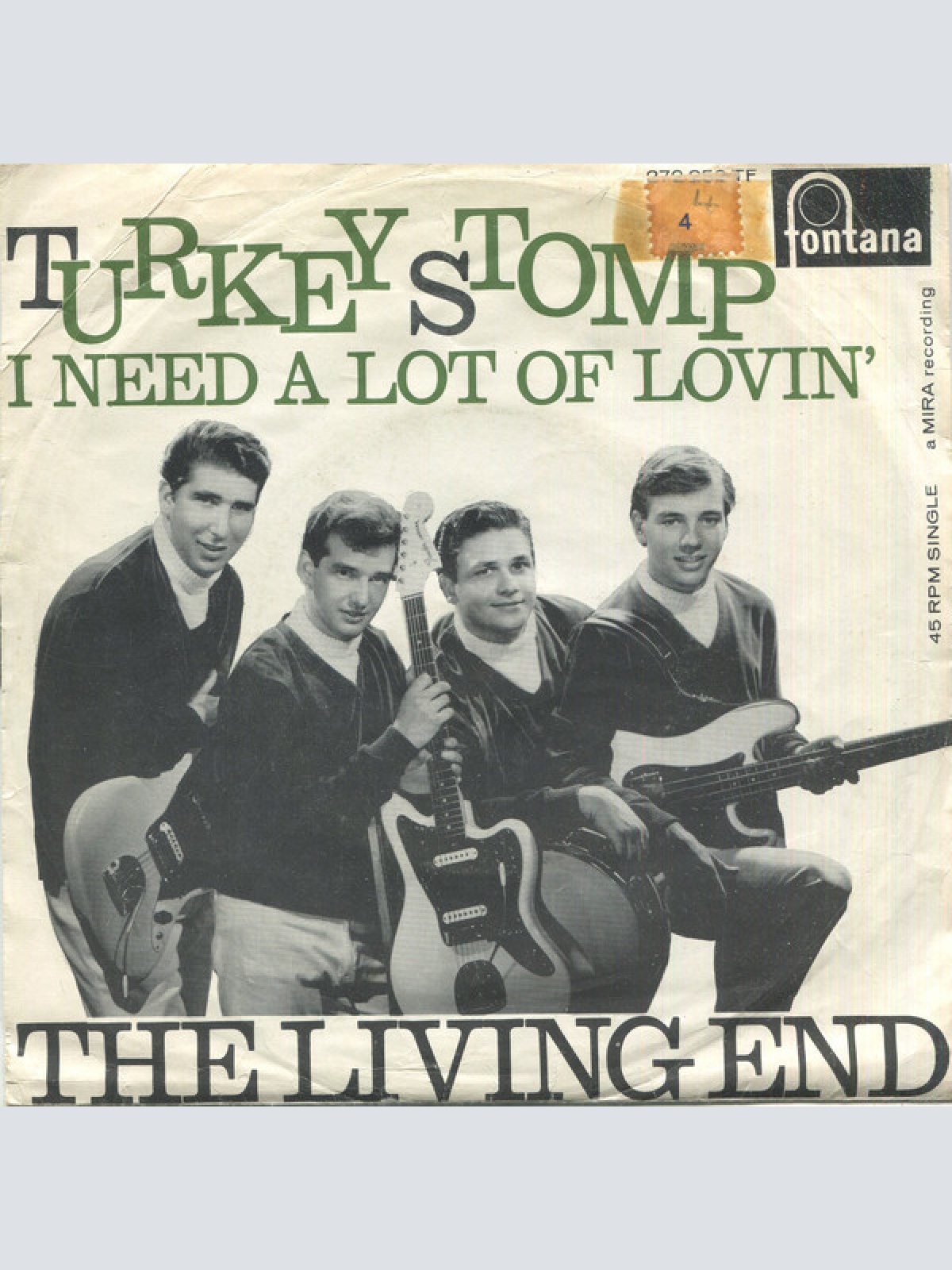 Vinyl / The Living End (2) - I Need A Lot Of Lovin' (Time Is Runnin' Out) / Turkey Stomp