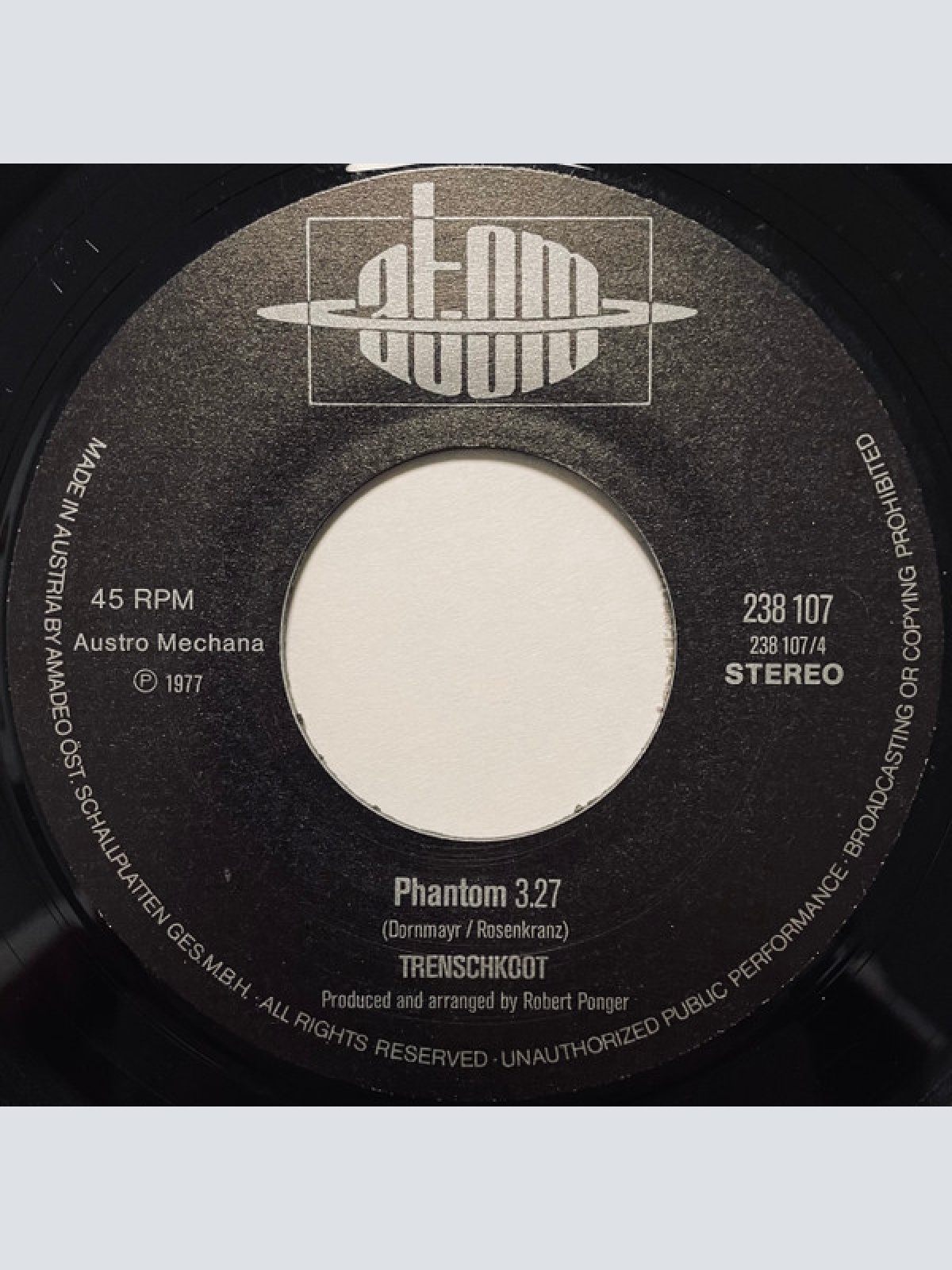 Vinyl / Trenschkoot - Mörder AG / Phantom