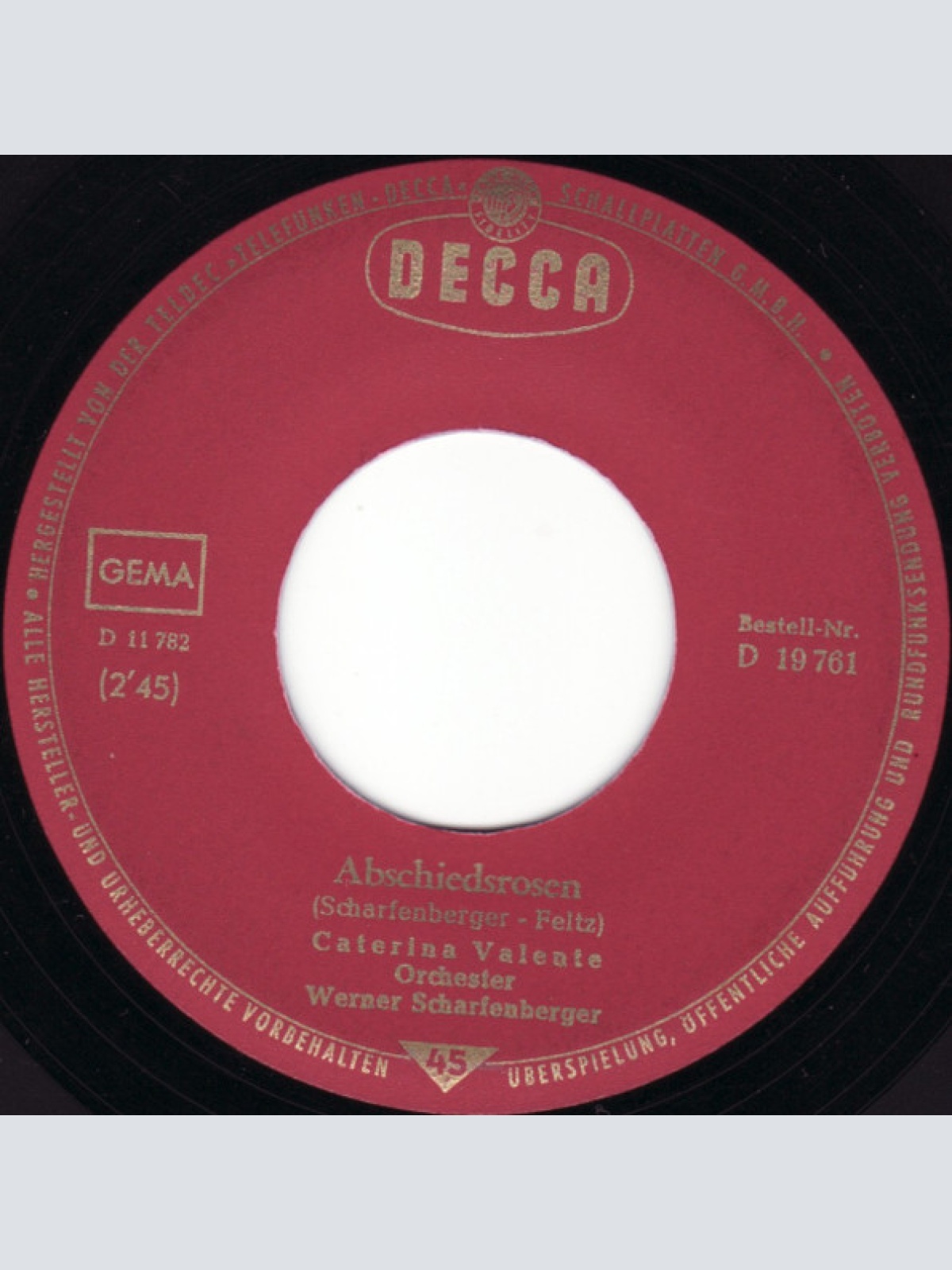 Vinyl / Caterina Valente - Kismet / Abschiedsrosen