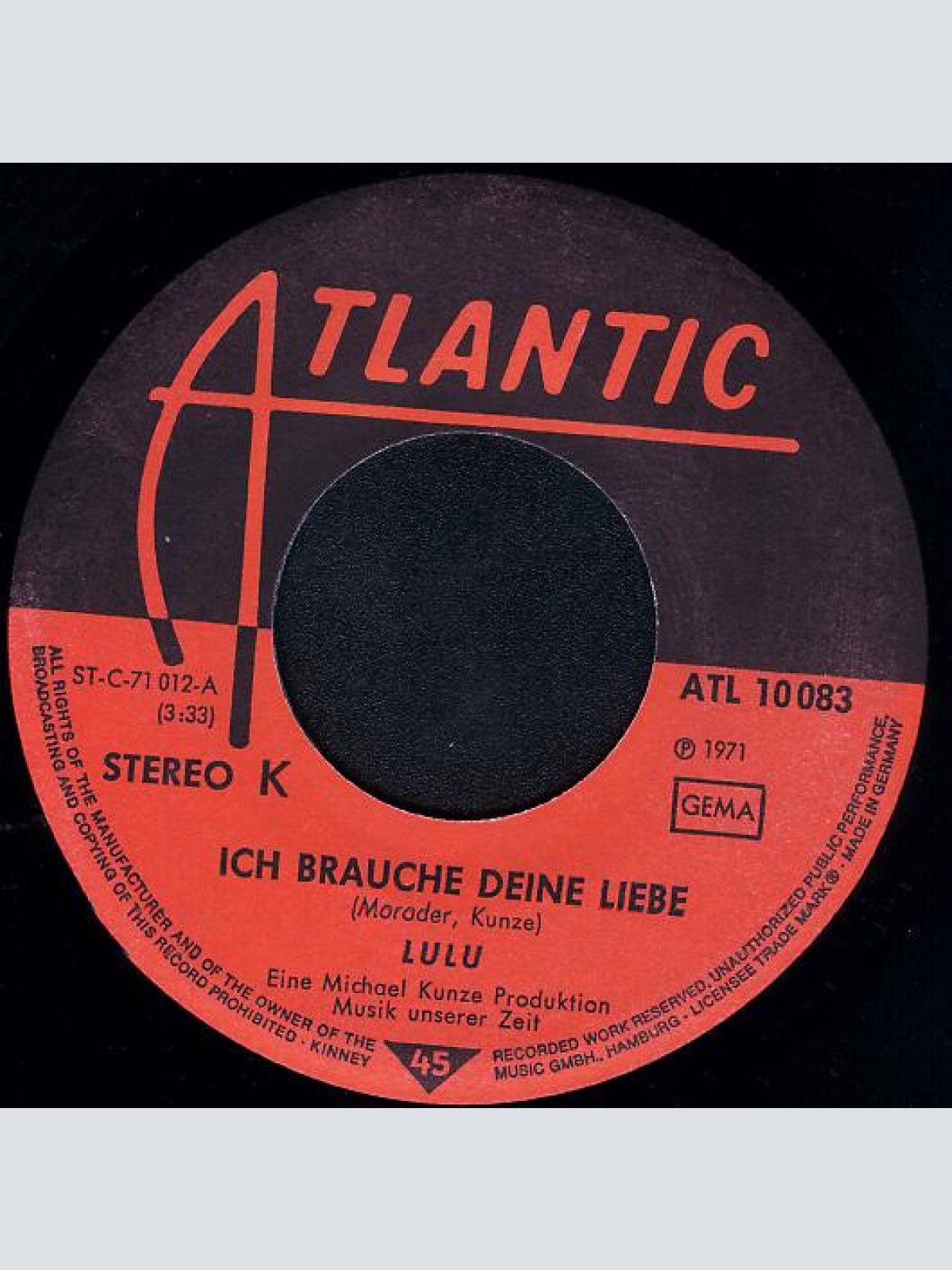 Vinyl / Lulu - Ich Brauche Deine Liebe / Wach' Ich Oder Träum' Ich