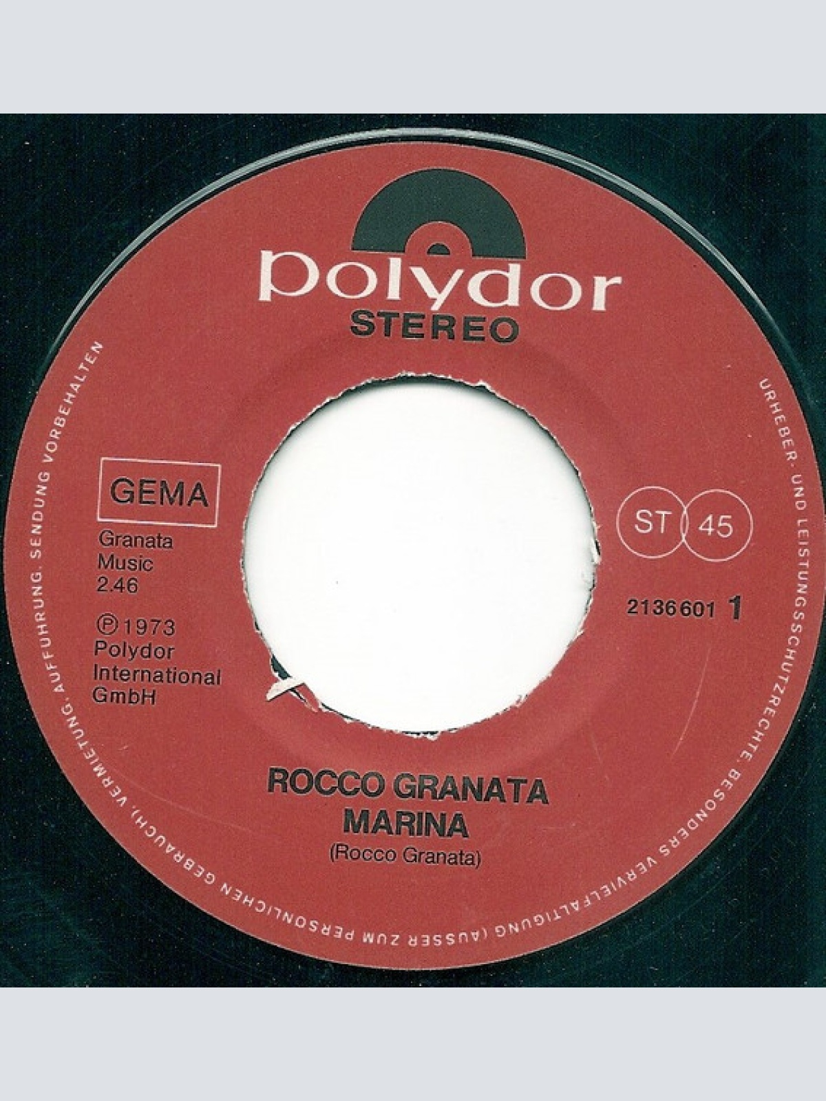 Vinyl / Rocco Granata - Die Grossen Vier