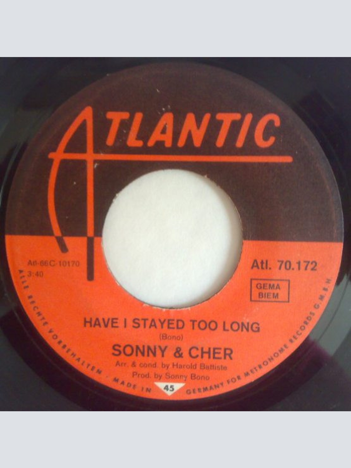 Vinyl / Sonny & Cher - Have I Stayed Too Long