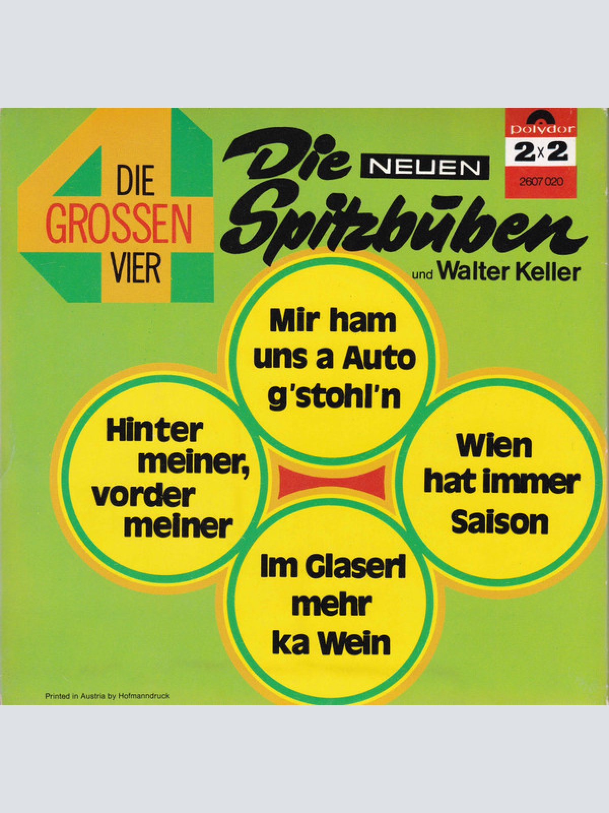 Vinyl / Die Neuen Spitzbuben Und Walter Keller - Die Grossen Vier