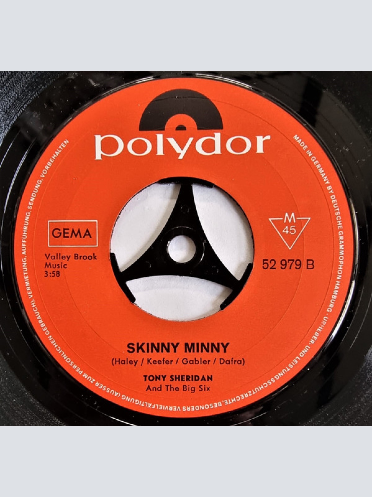 Vinyl / Tony Sheridan - Jailhouse Rock / Skinny Minny