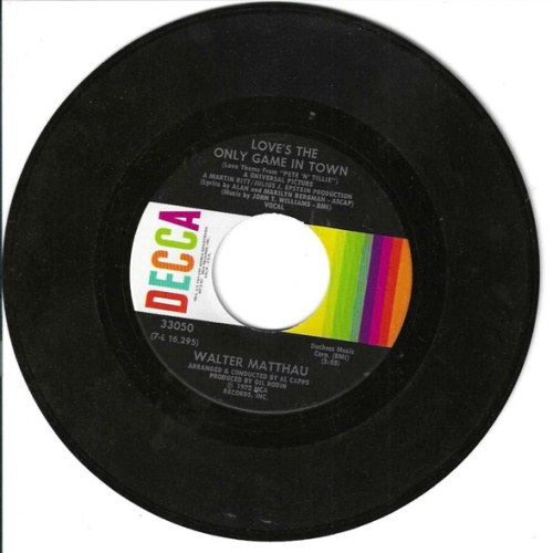 Vinyl / Walter Matthau (2), John Williams (4) - Love's The Only Game In Town