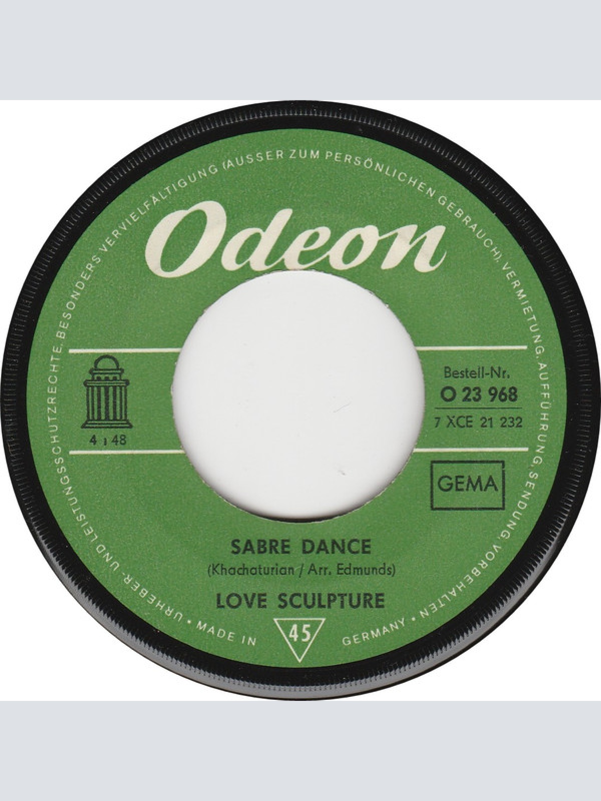 Vinyl / Love Sculpture - Sabre Dance / Think Of Love