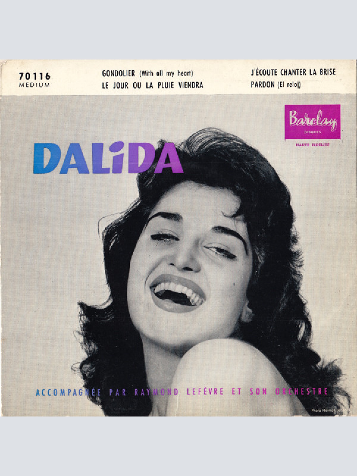 Vinyl / Dalida Accompagnée Par Raymond Lefèvre Et Son Orchestre* - Gondolier - 8