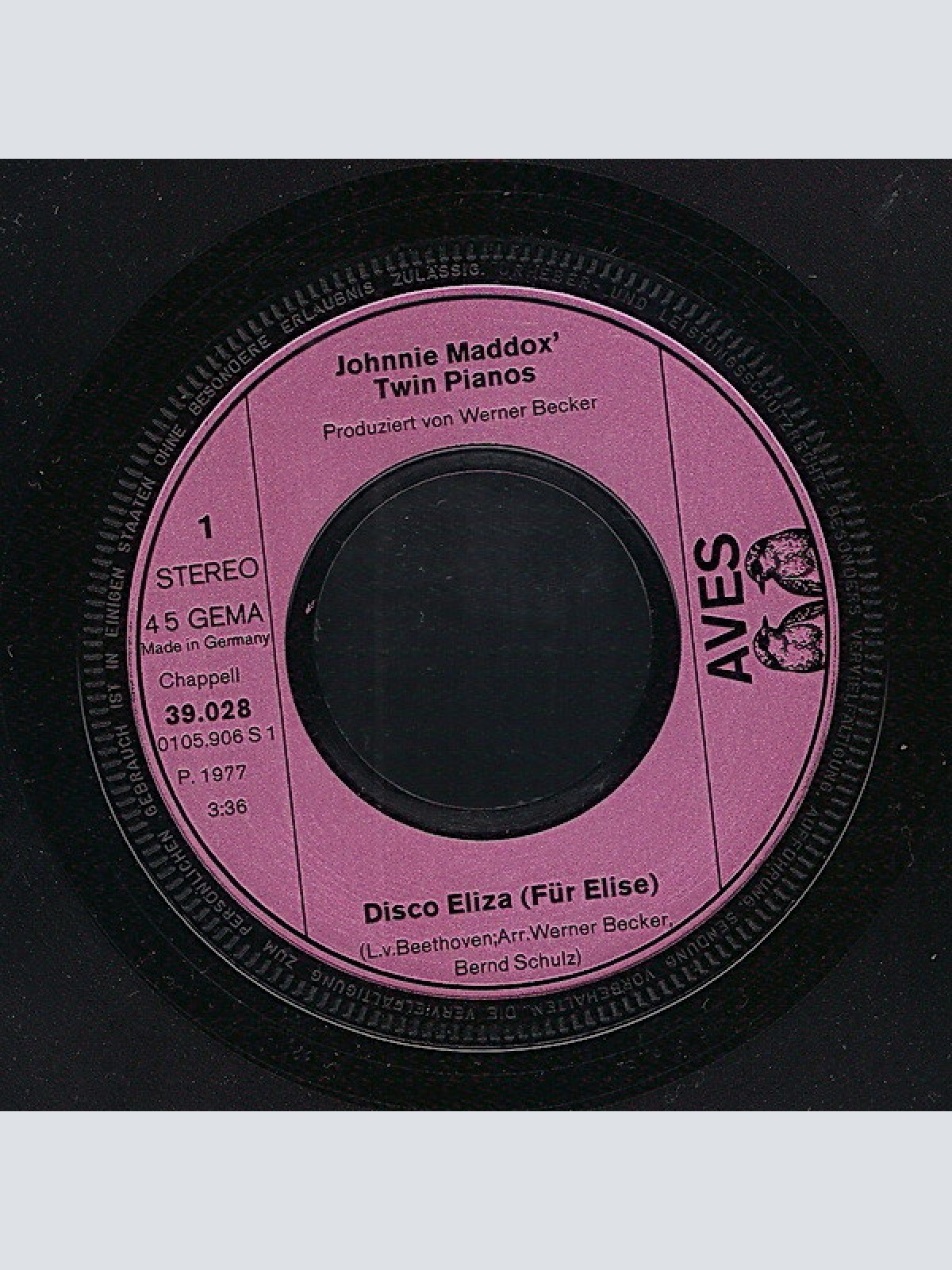 Vinyl / Johnnie Maddox Twin Pianos - Disco Eliza