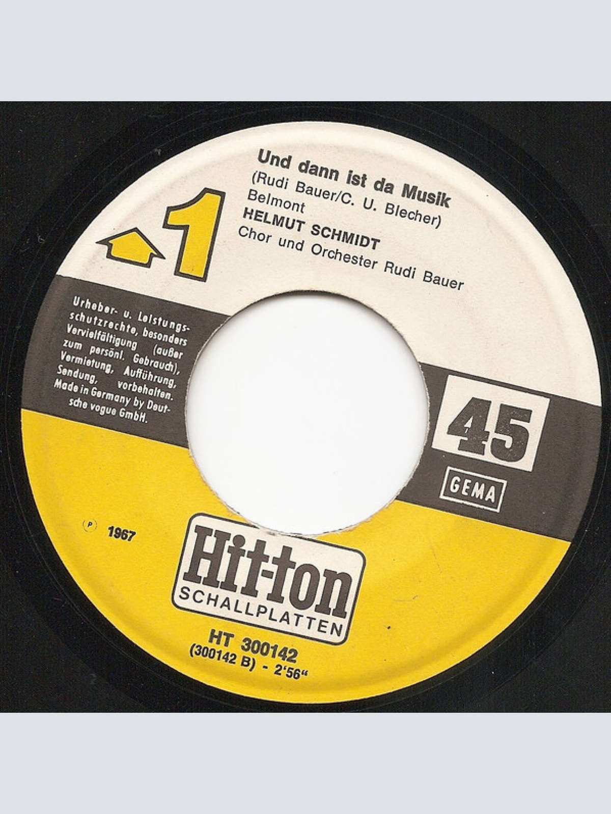 Vinyl / Helmut Schmidt (2) - Jeder Sagt, Ich Tu Alles, Was Du Willst