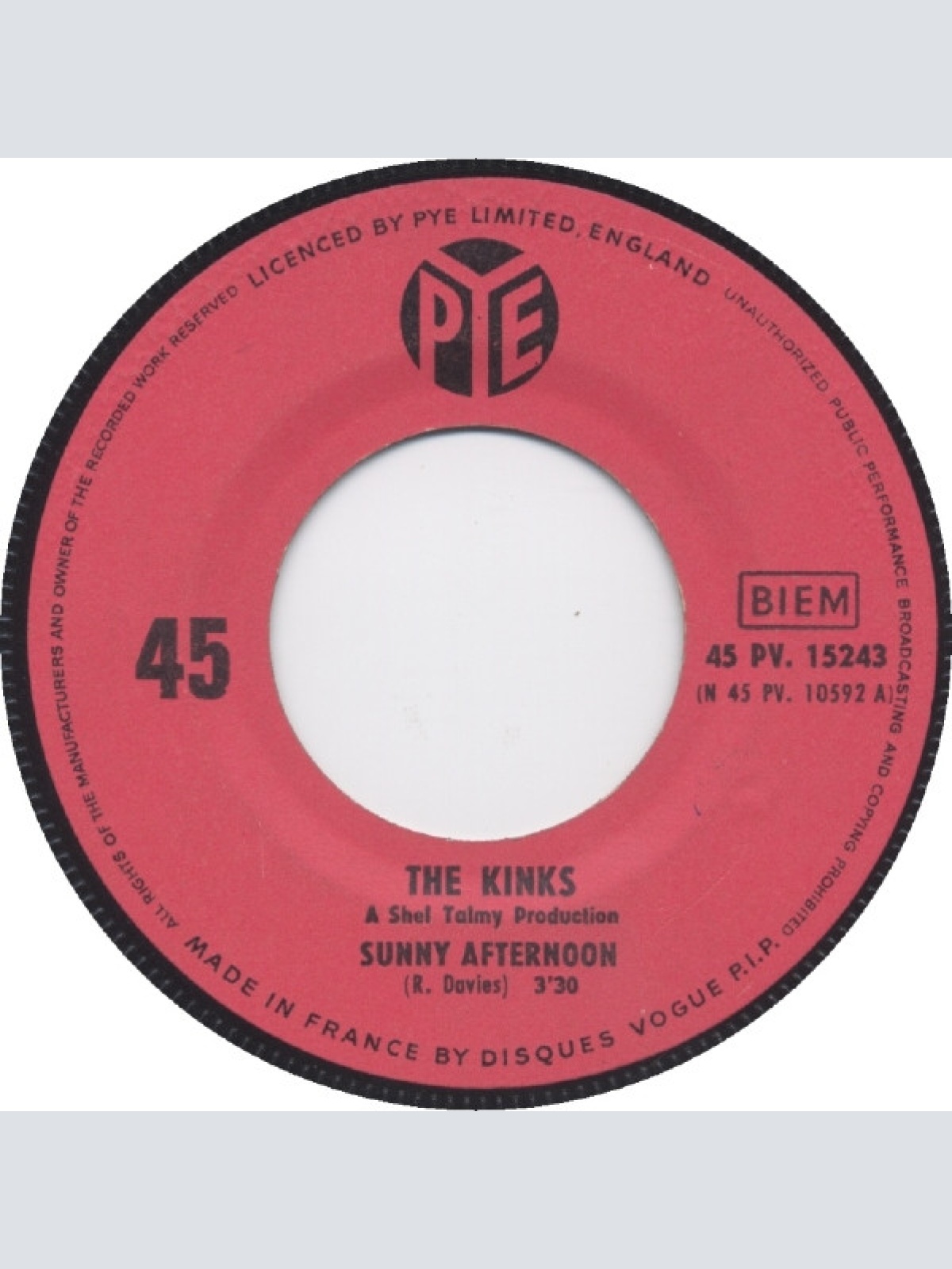 Vinyl / The Kinks - Sunny Afternoon