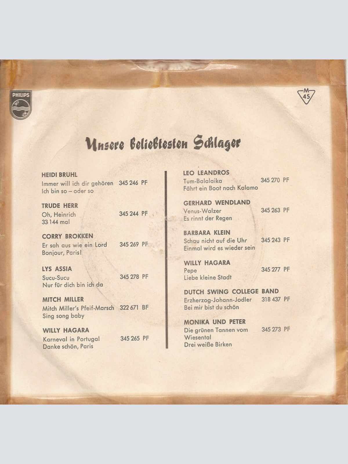 Vinyl / Nana Gualdi - Er Sprach Nur Vom Küssen / Es Wird Einer Kommen