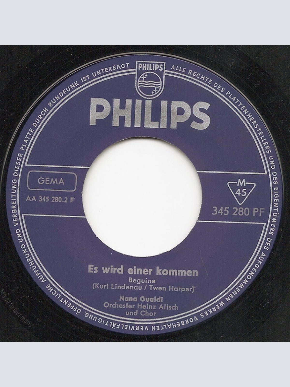 Vinyl / Nana Gualdi - Er Sprach Nur Vom Küssen / Es Wird Einer Kommen