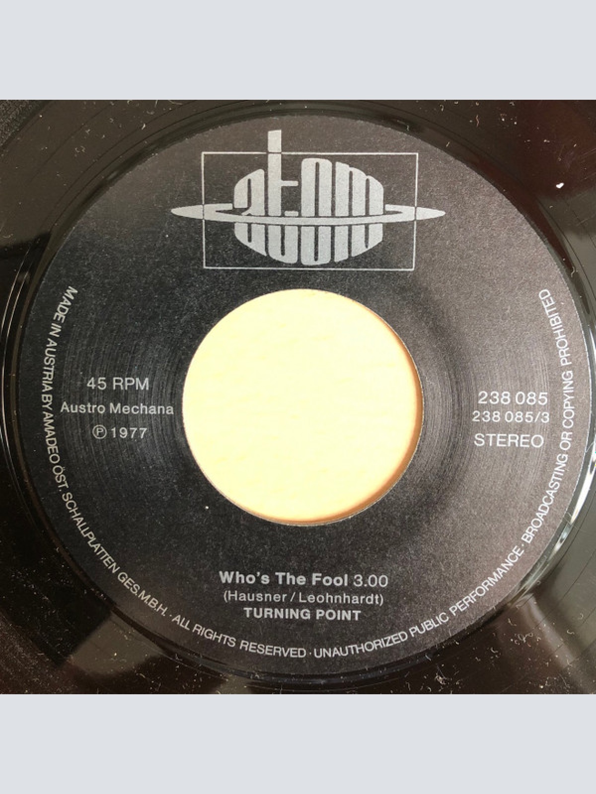 Vinyl / Turning Point (4) - Who's The Fool / Mummy, Mummy
