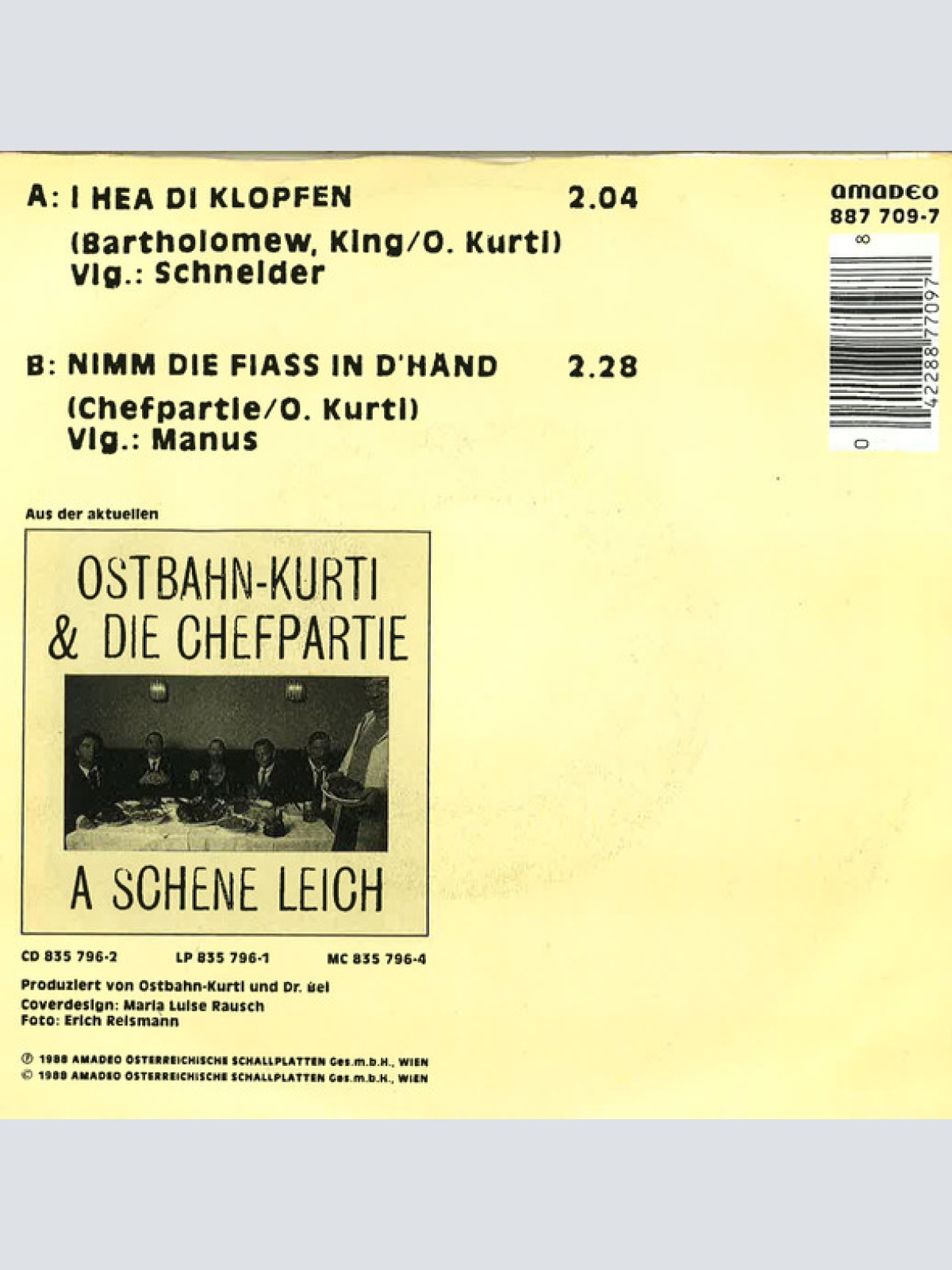 Vinyl / Ostbahn-Kurti & die Chefpartie - I Hea Di Klopfen