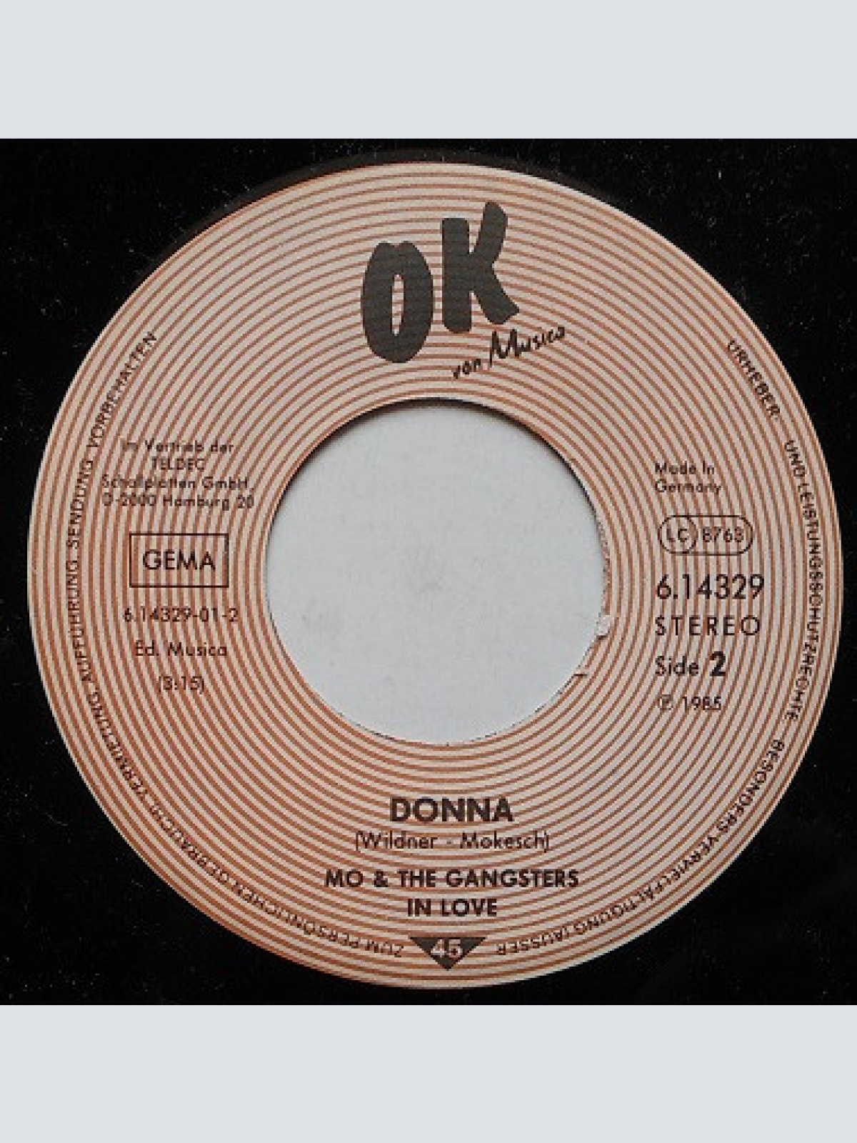 Vinyl / Mo + The Gangsters In Love* - Der Erzengel Novotny