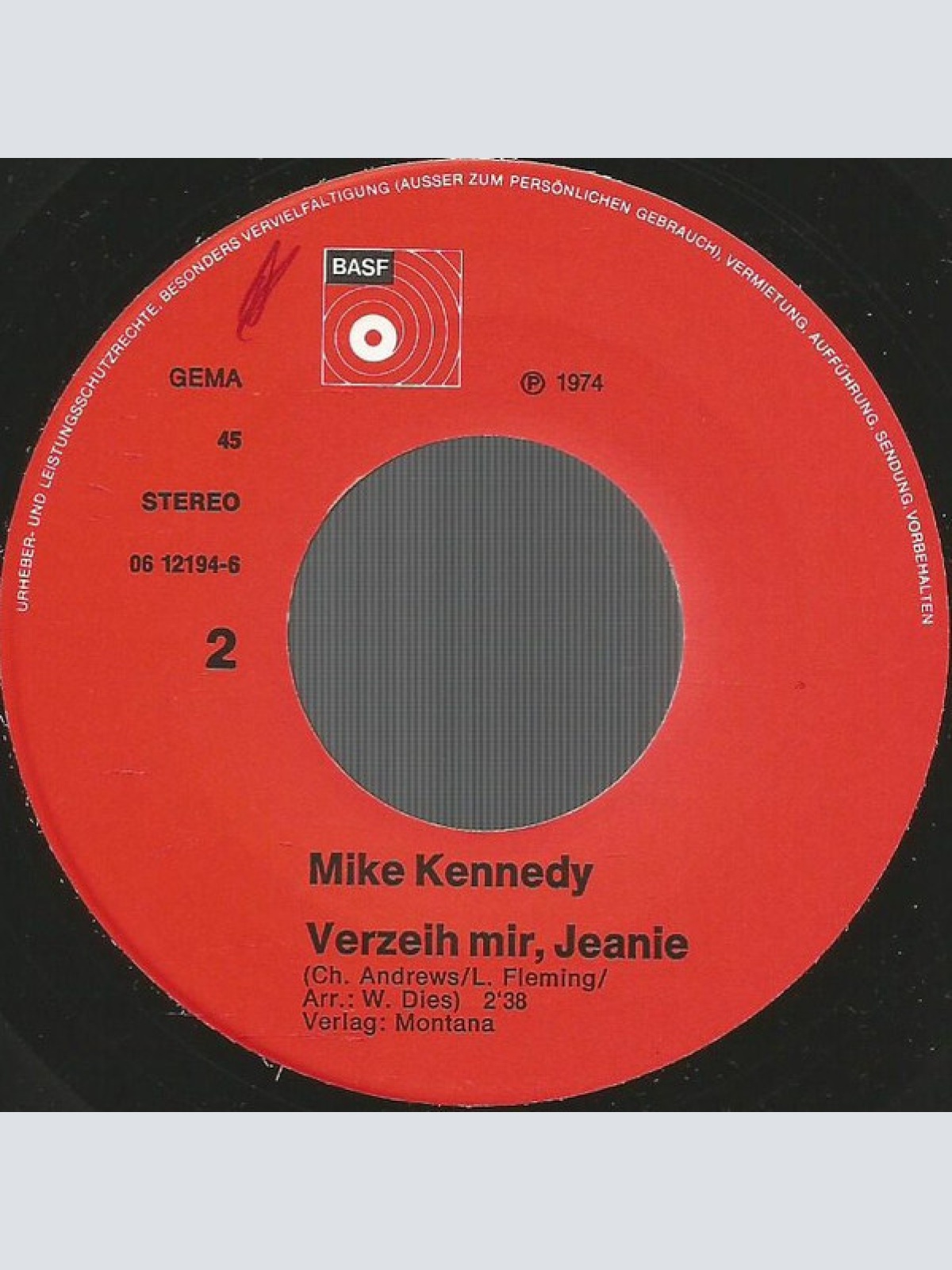 Vinyl / Mike Kennedy - ...Und Die Nacht Singt Ihr Lied