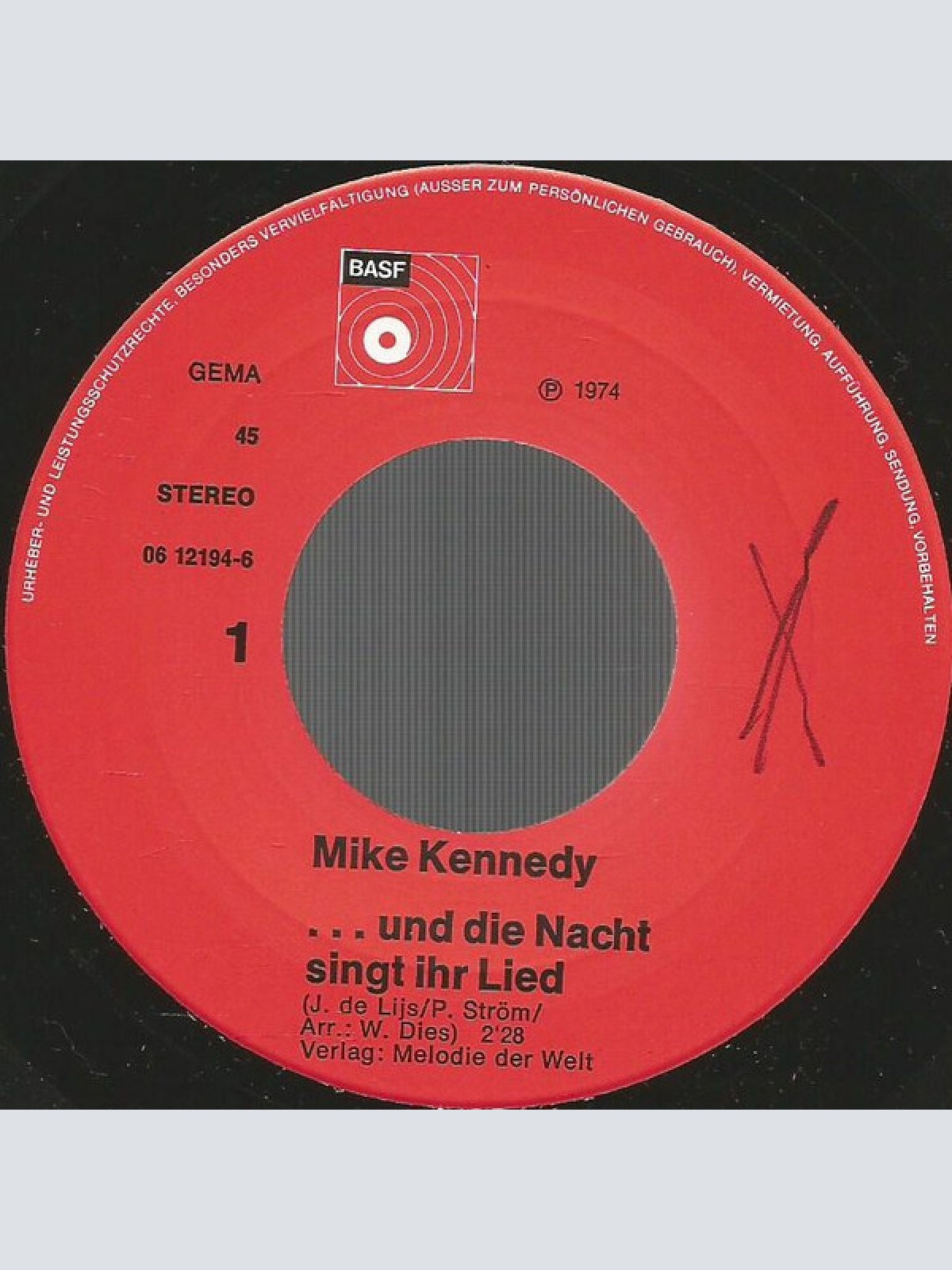 Vinyl / Mike Kennedy - ...Und Die Nacht Singt Ihr Lied