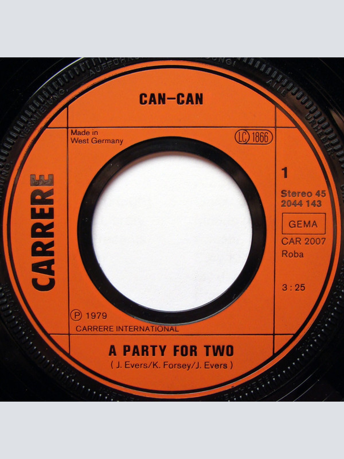 Vinyl / Can-Can - A Party For Two