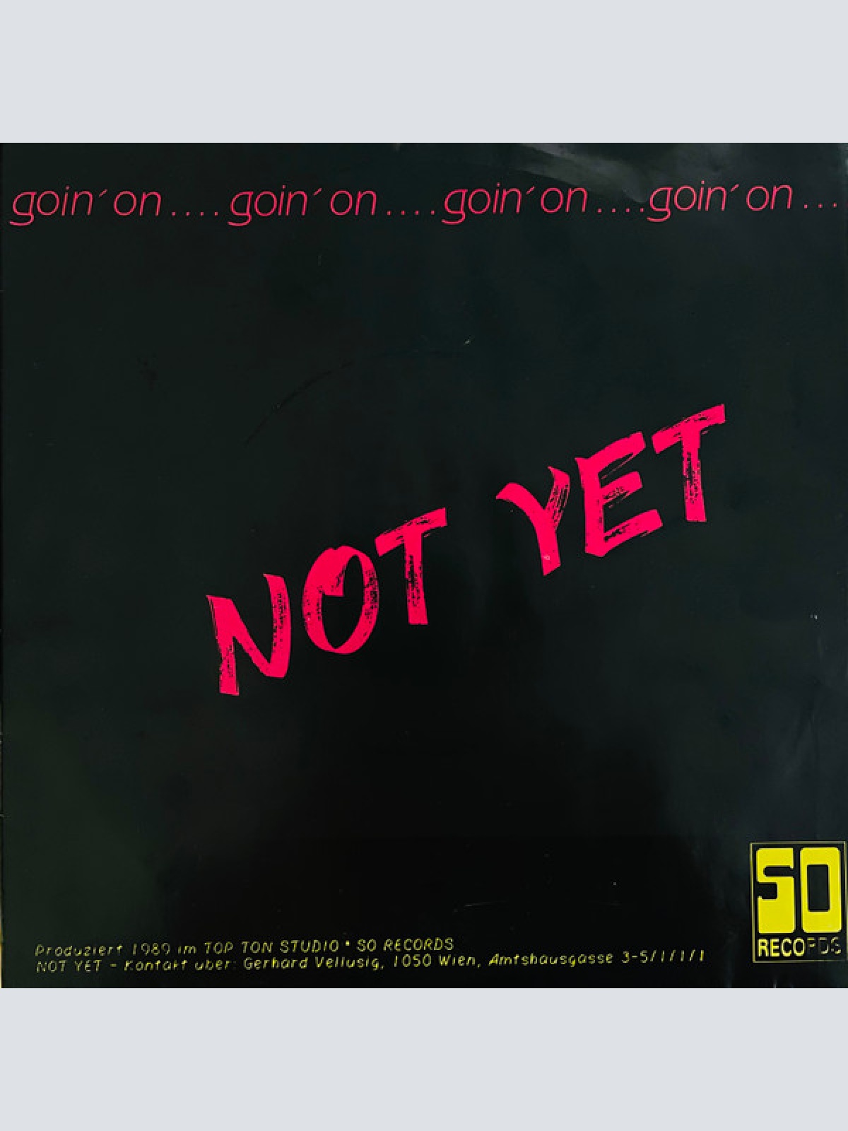 Vinyl / Not Yet (6) - Goin' On