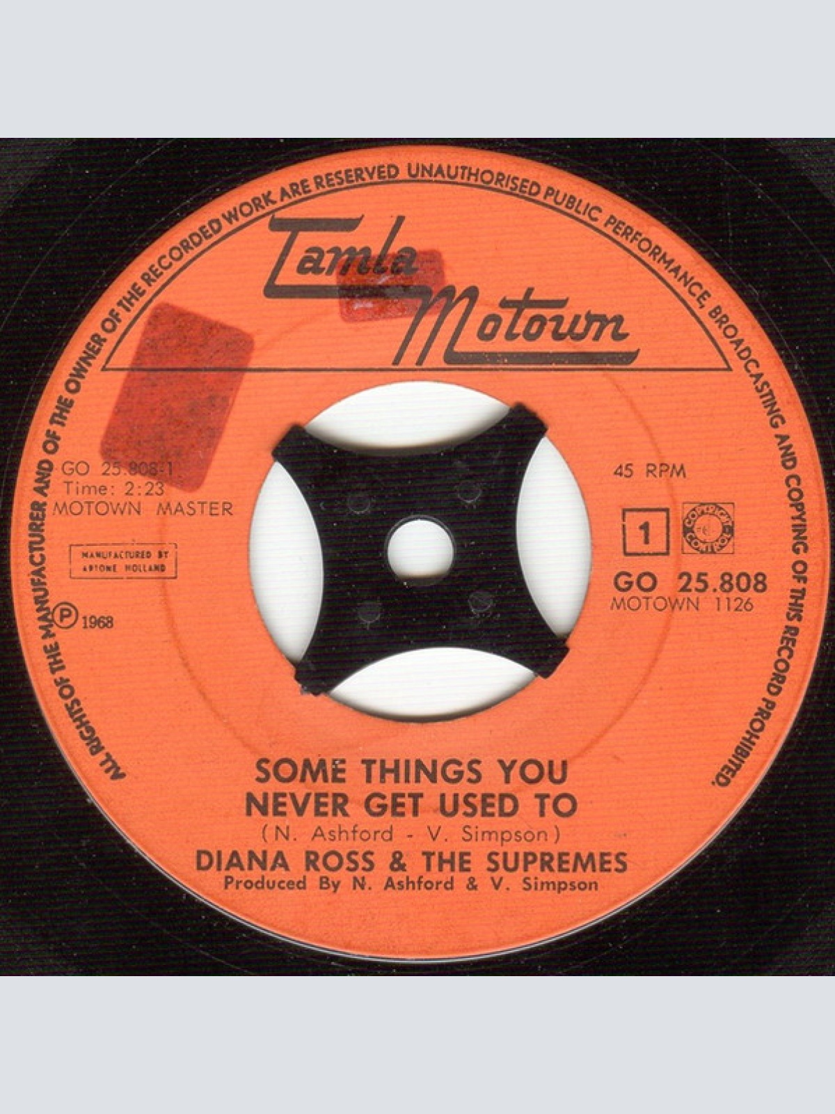 Vinyl / Diana Ross & The Supremes* - Some Things You Never Get Used To / You've Been So Wonderful To Me