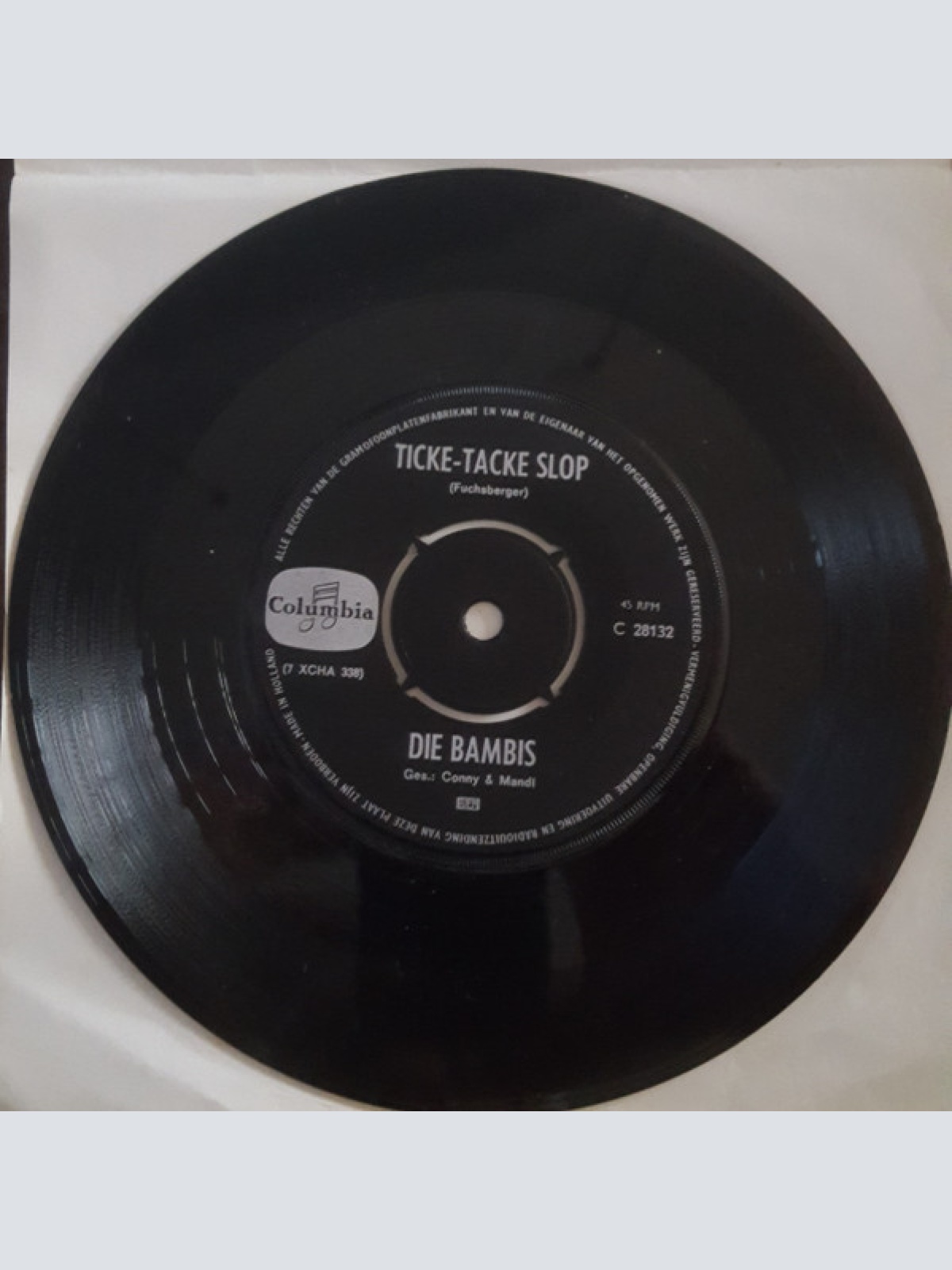 Vinyl / Die Bambis - Ticke - Tacke Slop / Es War Nur Eine Liebelei