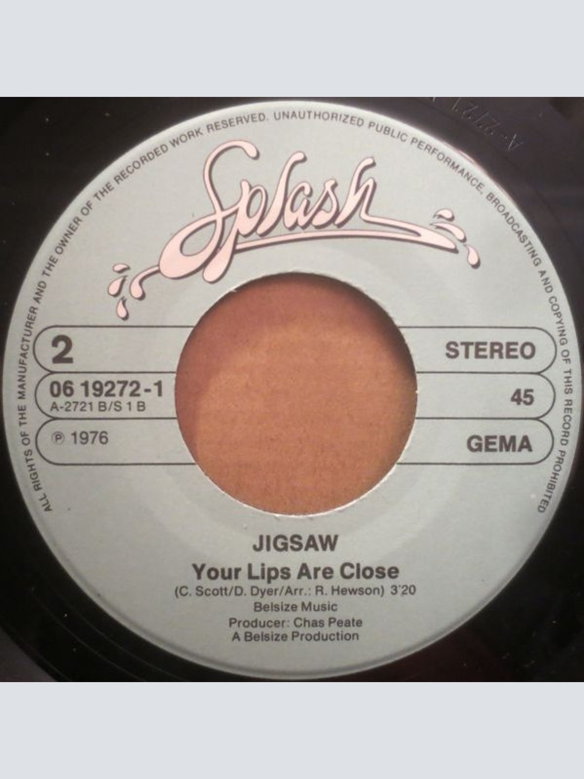 Vinyl / Jigsaw (3) - Love Fire