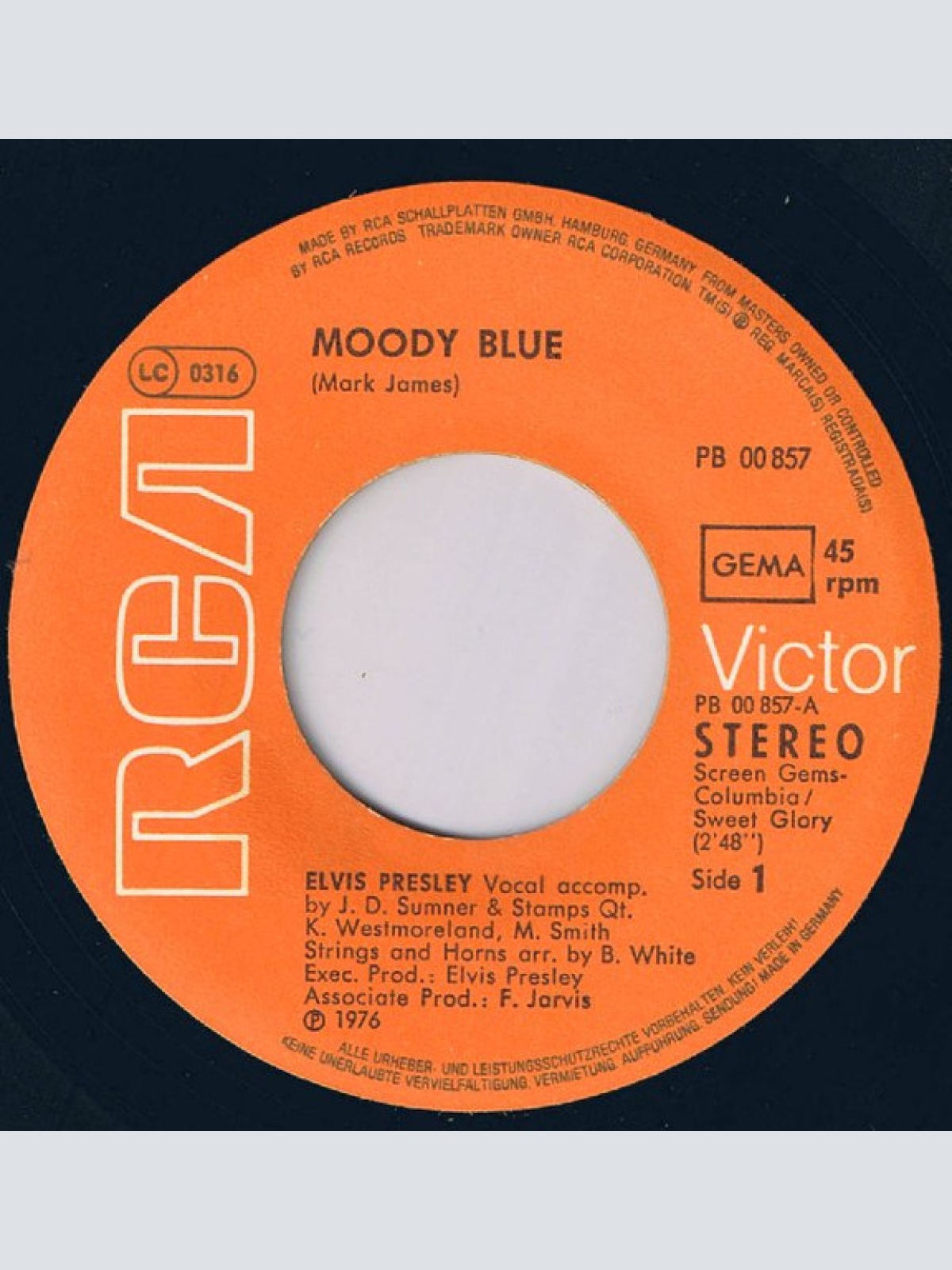 Vinyl / Elvis* - Moody Blue