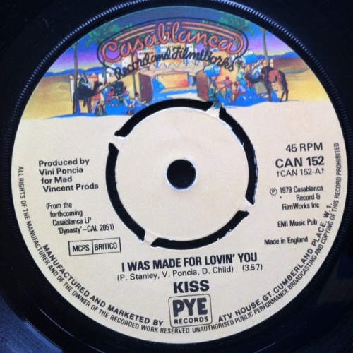 Vinyl / Kiss - I Was Made For Lovin' You