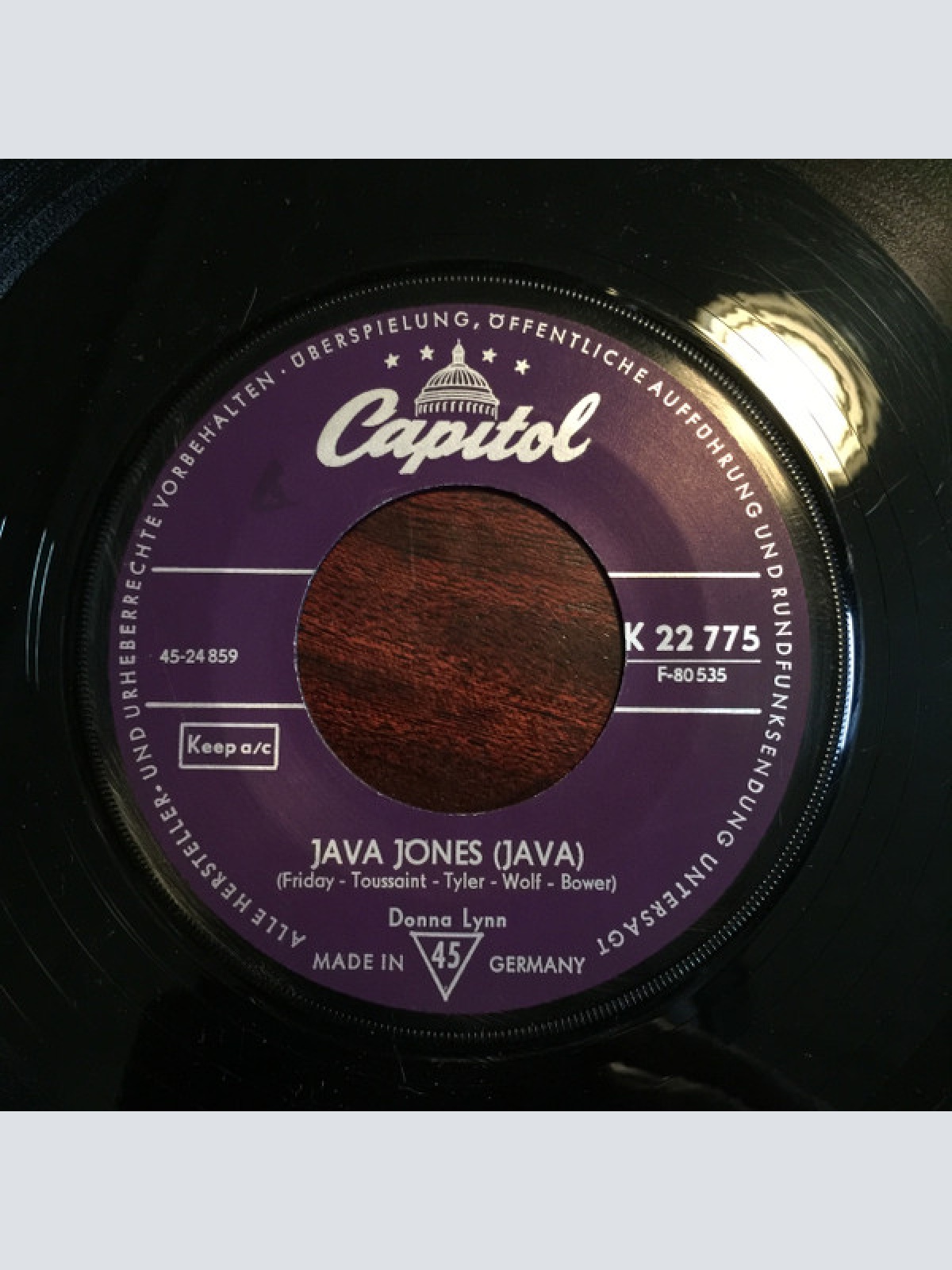 Vinyl / Donna Lynn - Java Jones / That's Me, I'm The Brother
