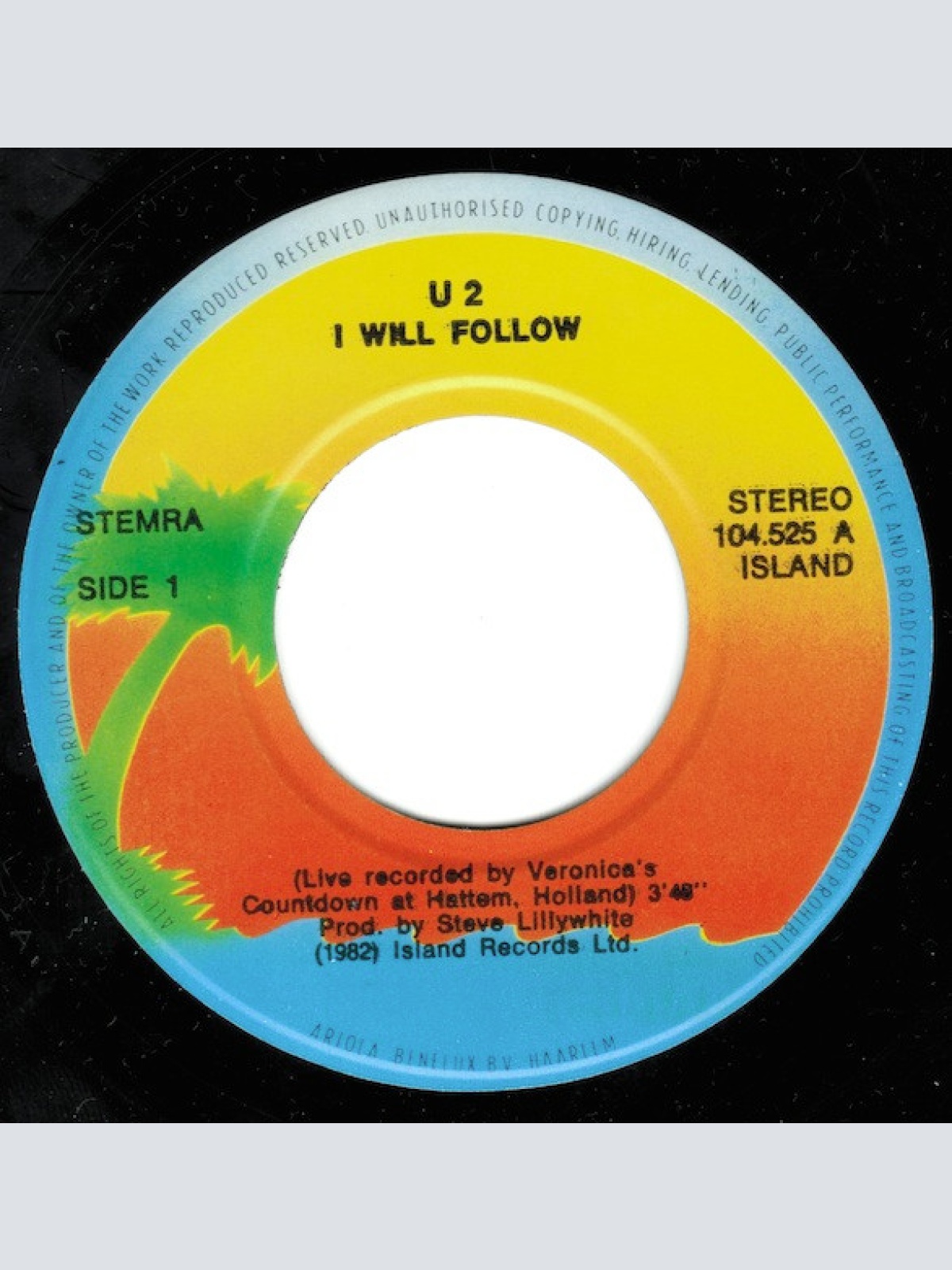 Vinyl / U2 - I Will Follow (Live)