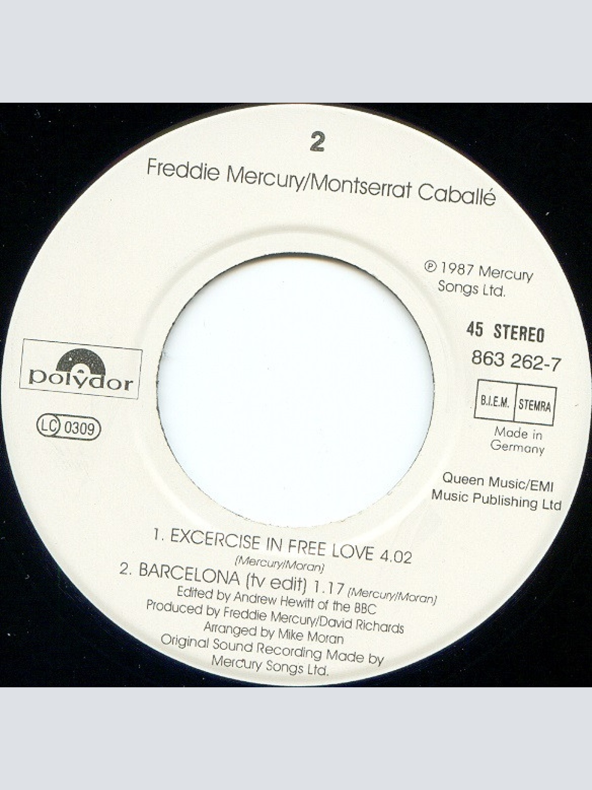 Vinyl / Freddie Mercury & Montserrat Caballé - Barcelona