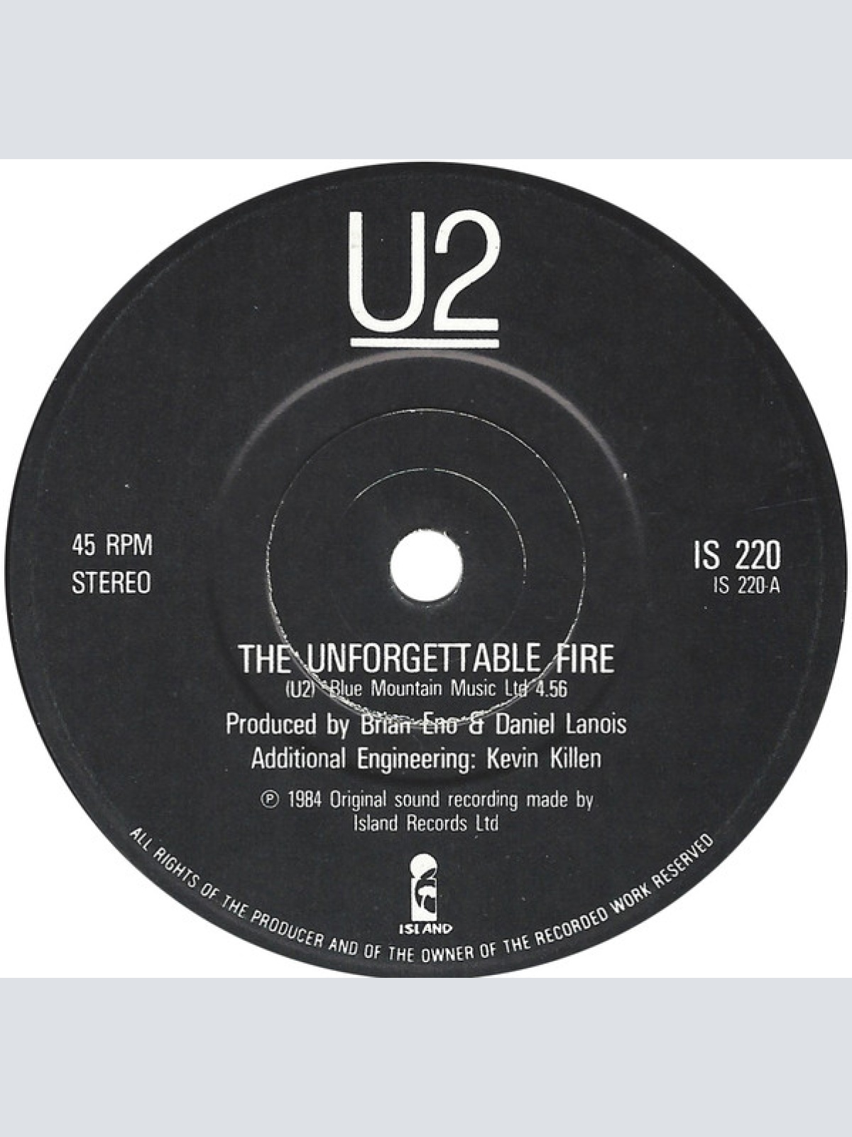 Vinyl / U2 - The Unforgettable Fire / A Sort Of Homecoming