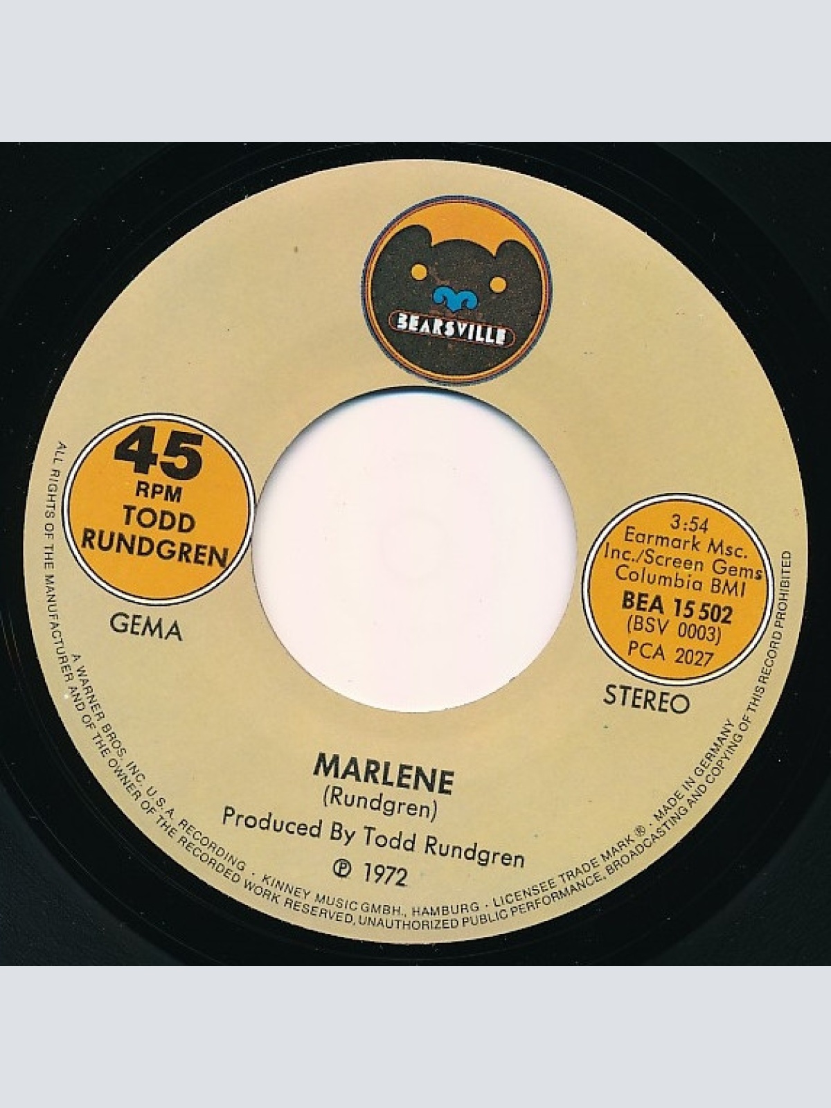 Vinyl / Todd Rundgren - I Saw The Light