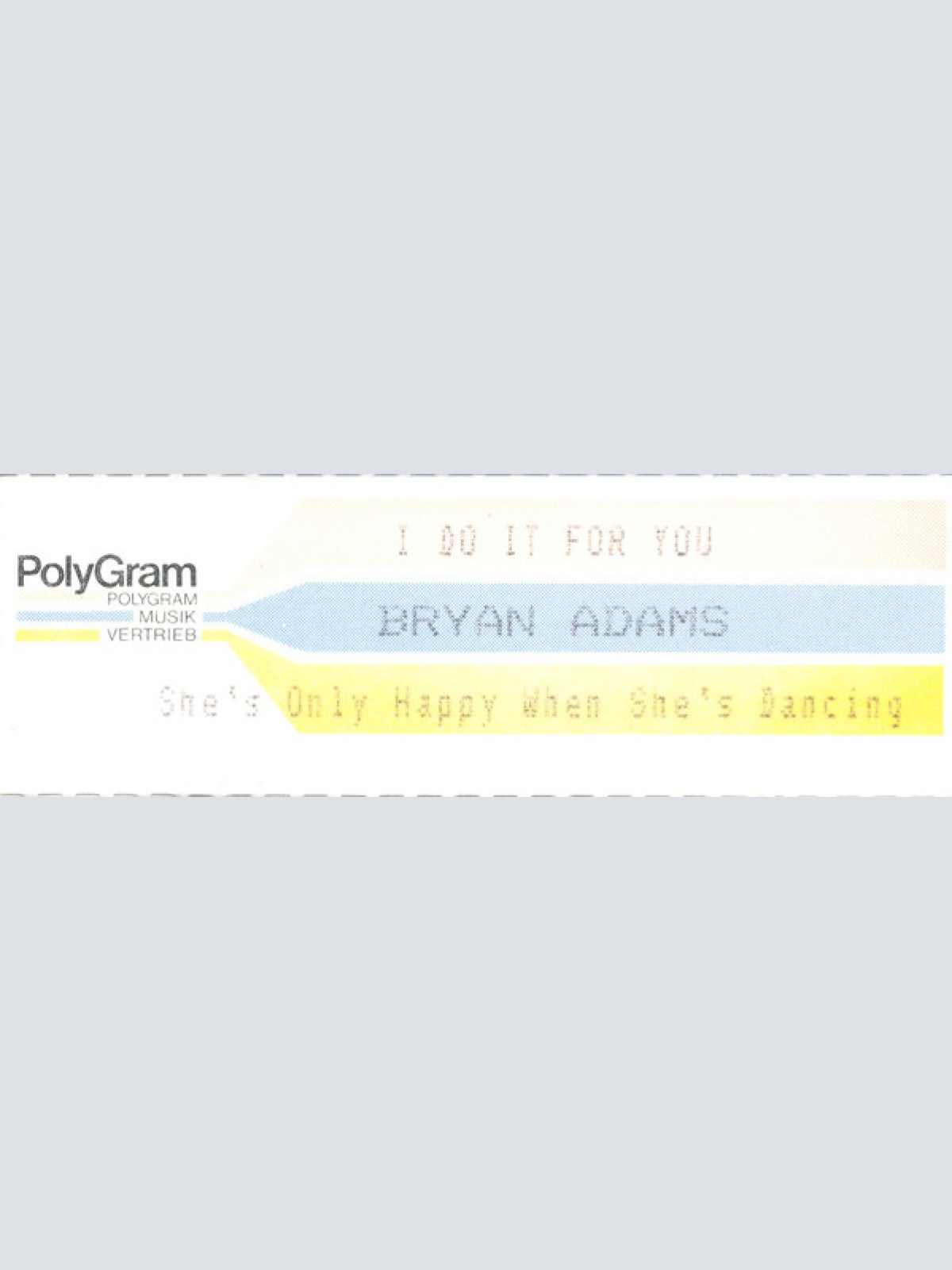 Vinyl / Bryan Adams - (Everything I Do) I Do It For You