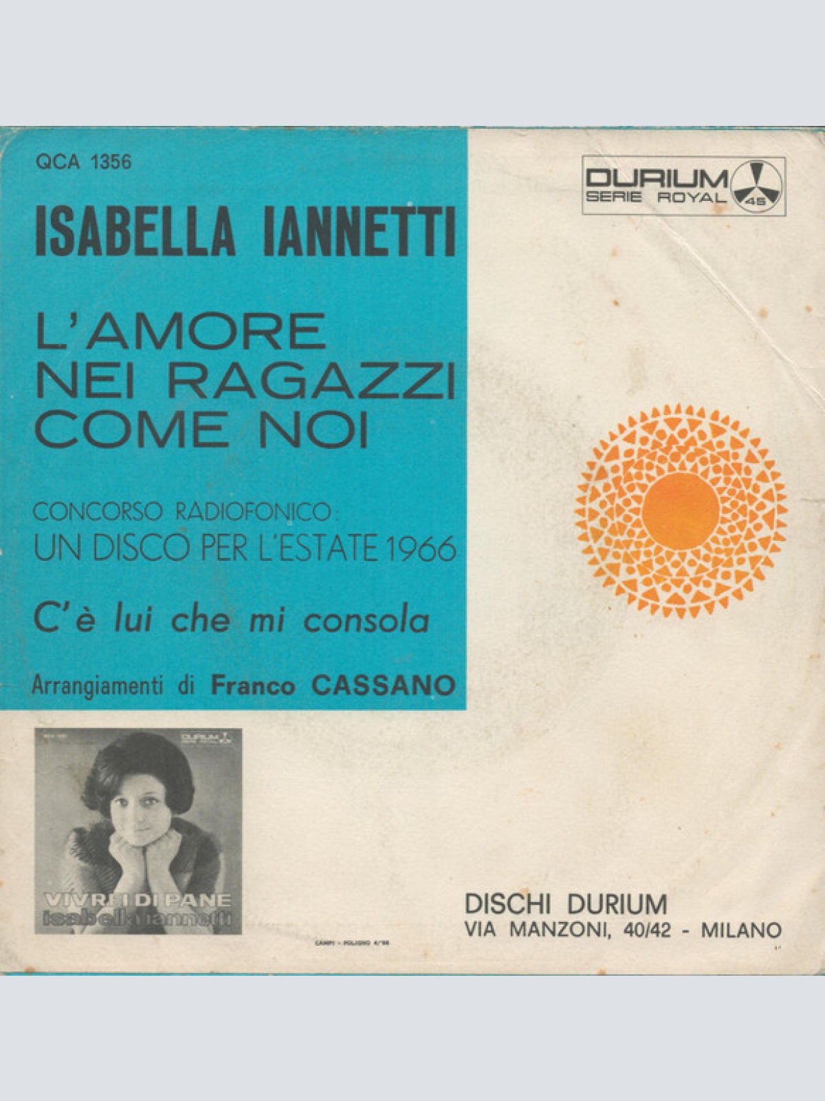 Vinyl / Isabella Iannetti - L'Amore Nei Ragazzi Come Noi