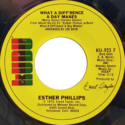 Vinyl / Esther Phillips - What A Diff'rence A Day Makes