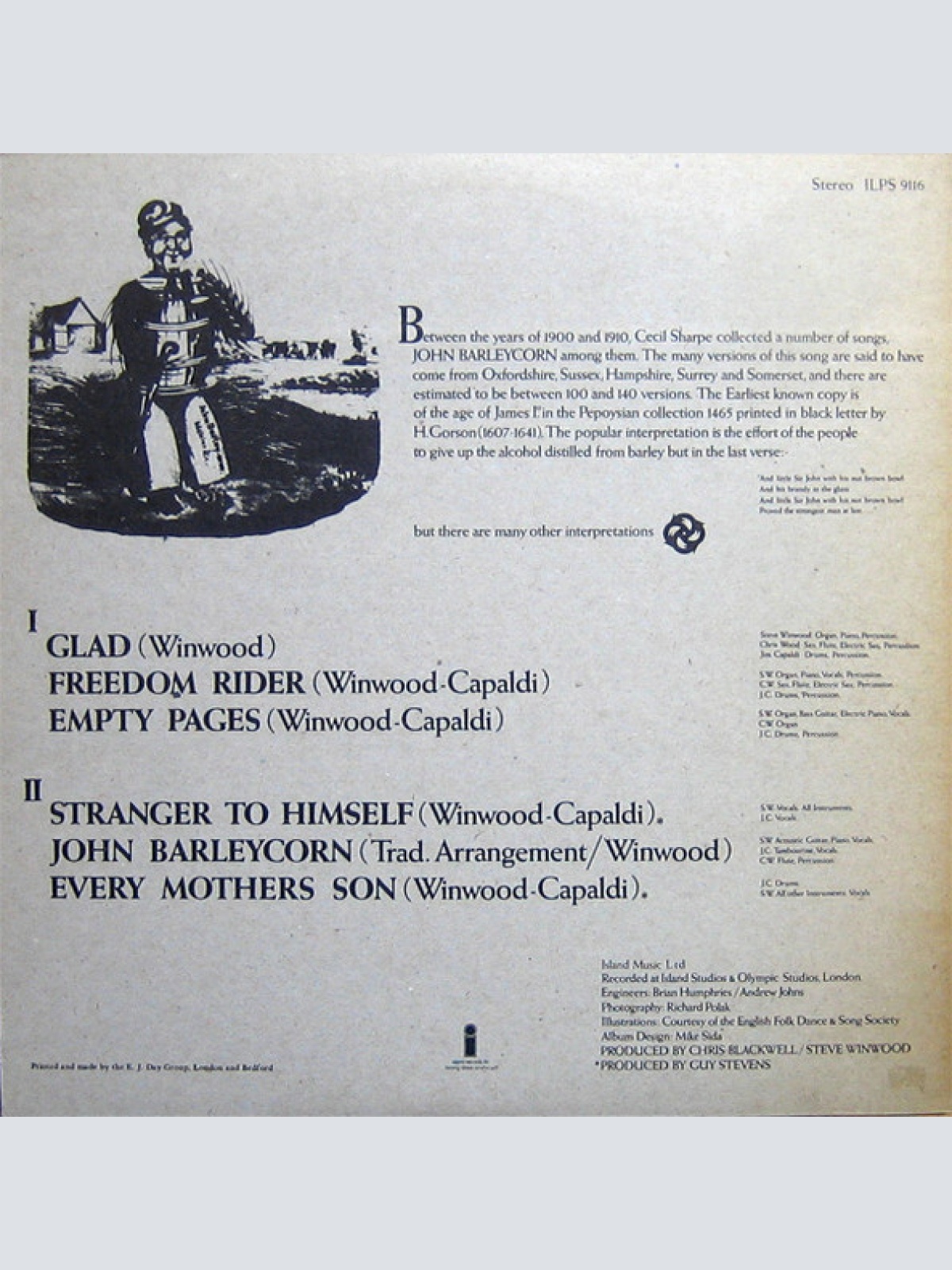 Vinyl / Traffic - John Barleycorn Must Die