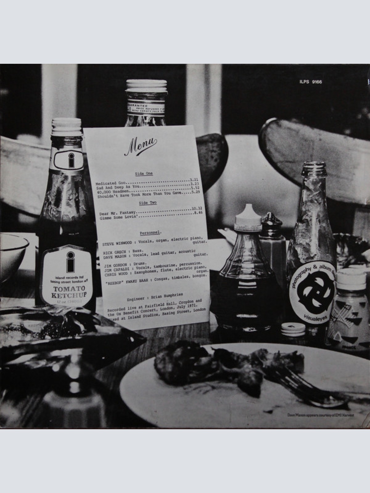 Vinyl / Traffic - Welcome To The Canteen