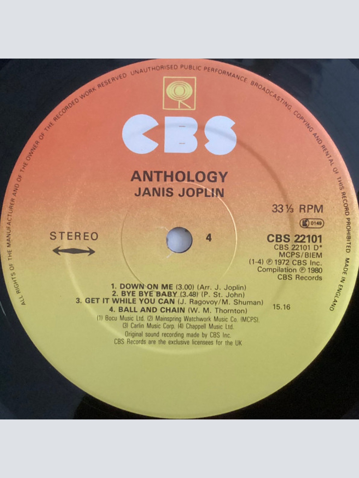 Vinyl / Janis Joplin - Anthology