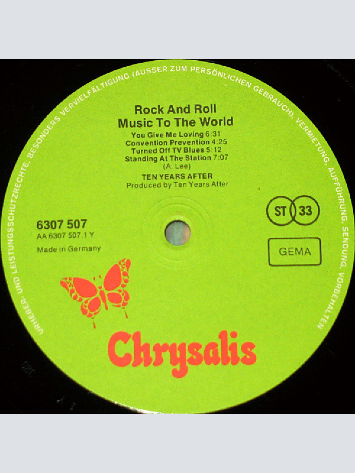 Vinyl / Ten Years After - Rock & Roll Music To The World