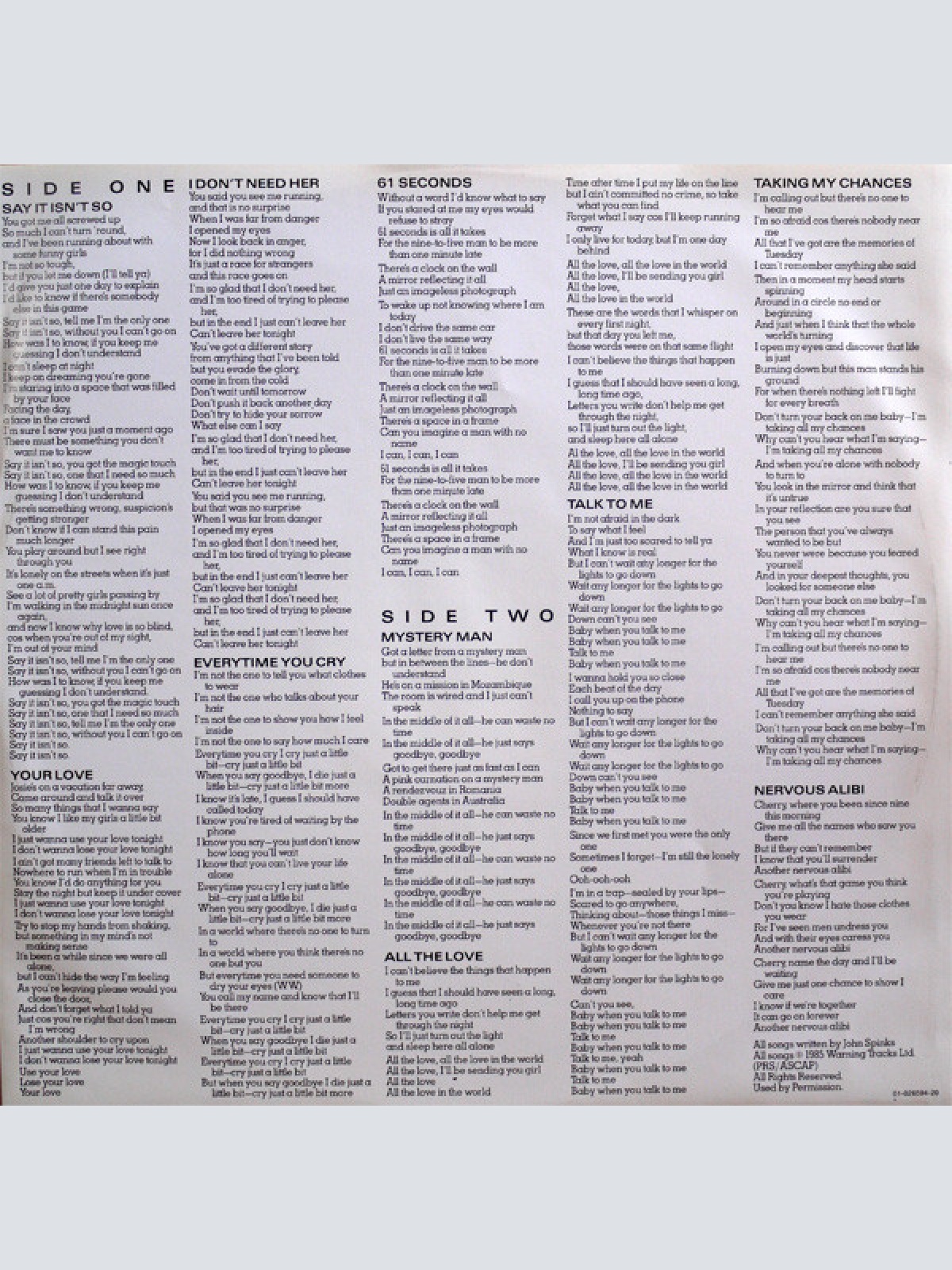 Vinyl / The Outfield - Play Deep