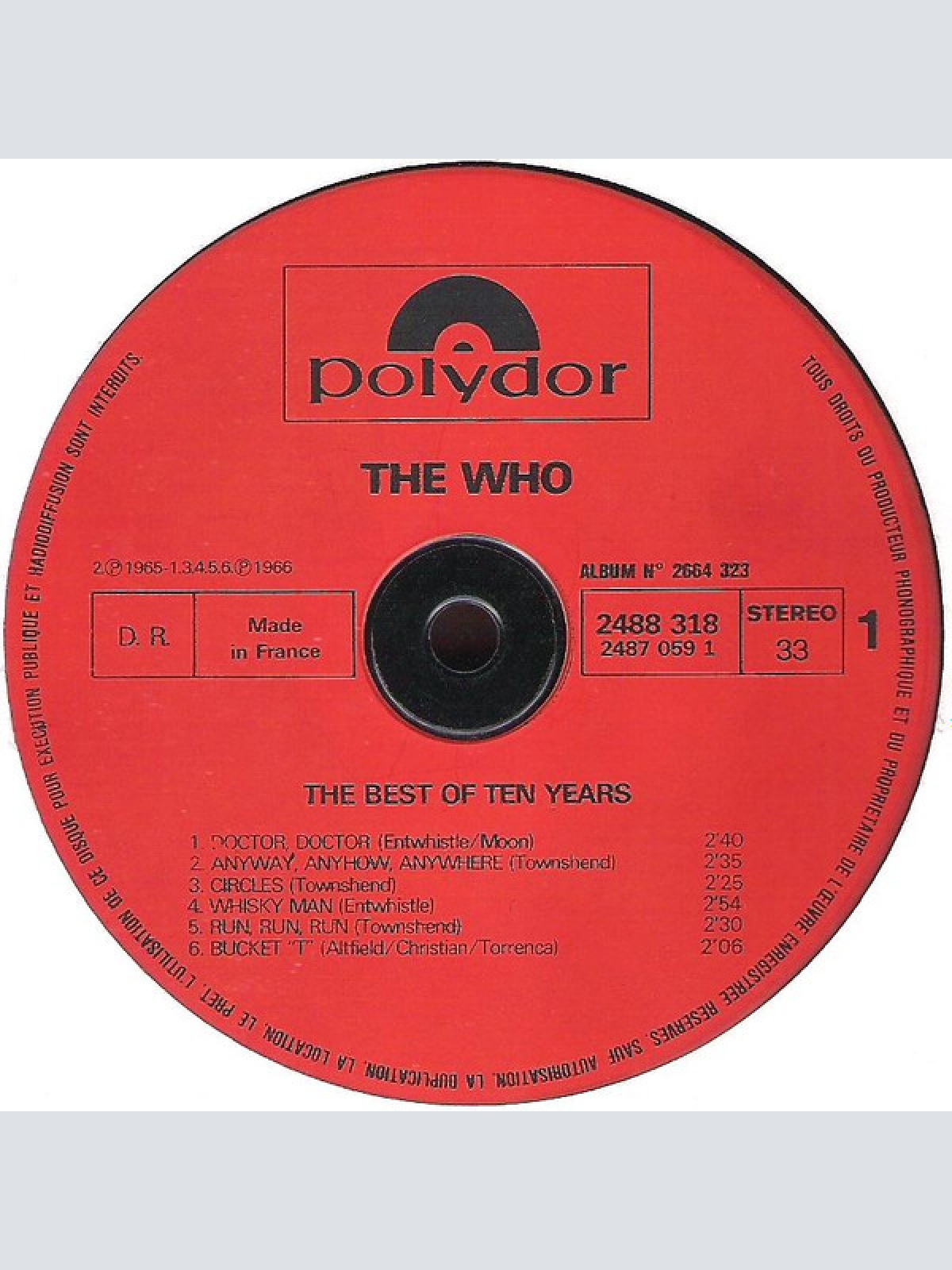 Vinyl / The Who - The Best Of The Last Ten Years / '64 - '74