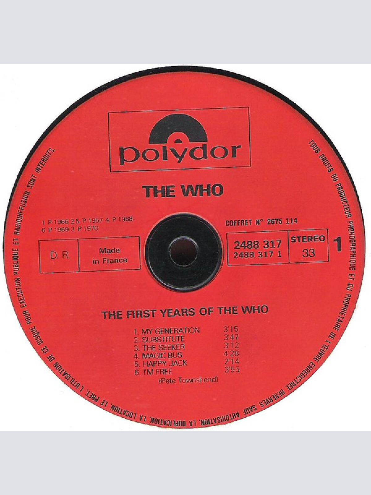 Vinyl / The Who - The Best Of The Last Ten Years / '64 - '74