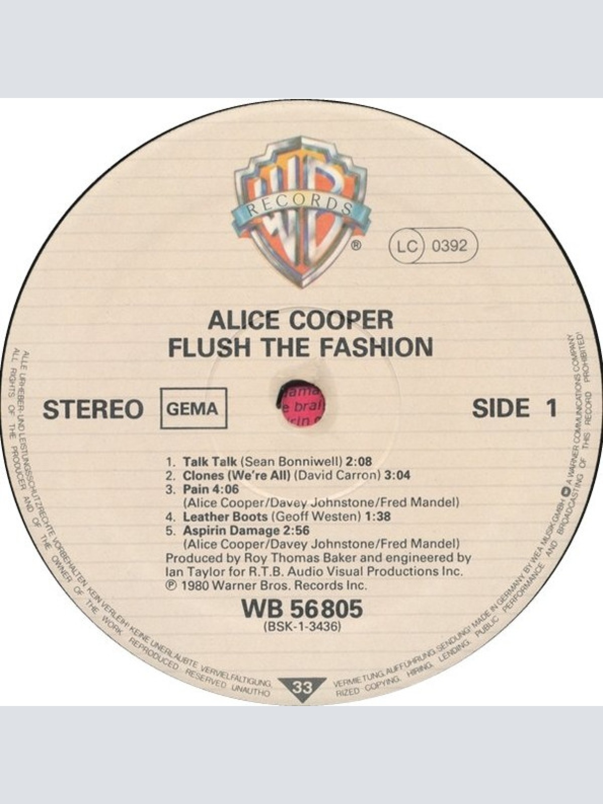 Vinyl / Alice Cooper (2) - Flush The Fashion