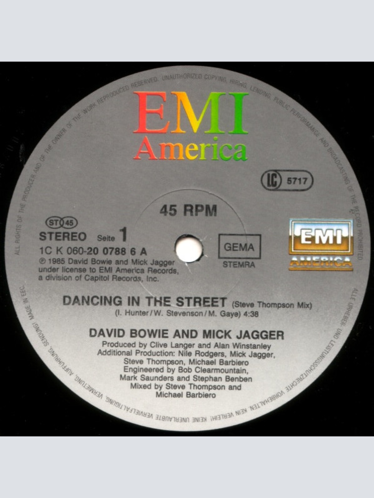 Vinyl / David Bowie And Mick Jagger - Dancing In The Street