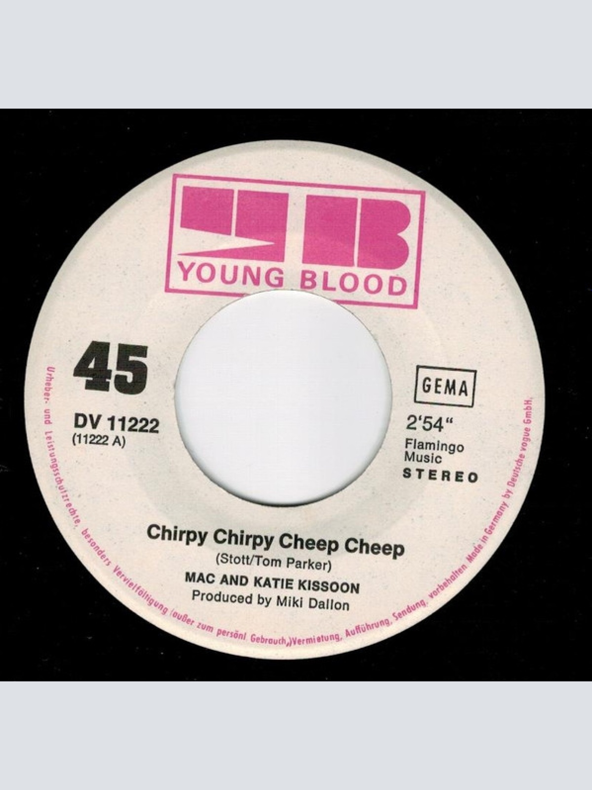 Vinyl / Mac And Katie Kissoon - Chirpy Chirpy Cheep Cheep